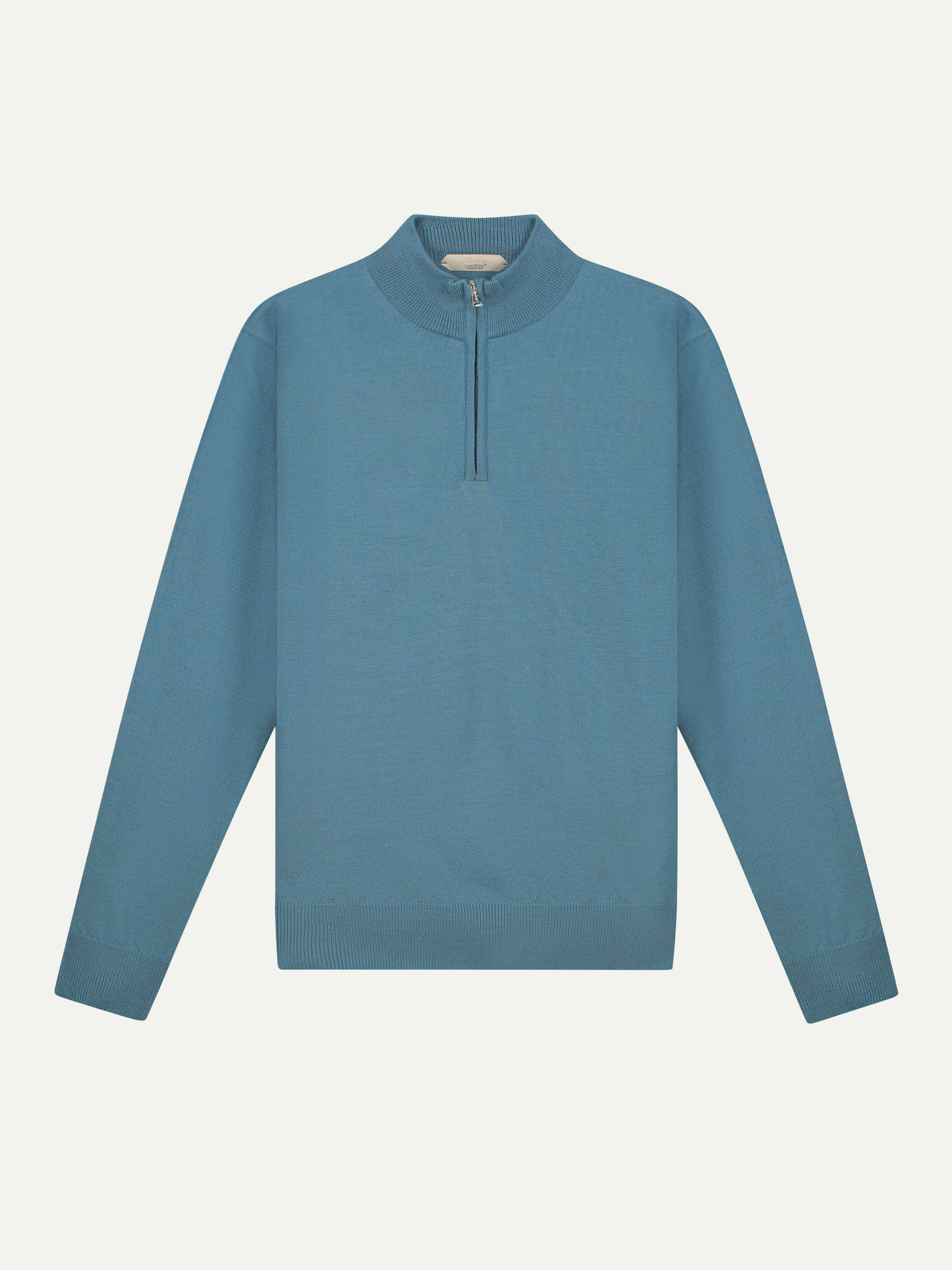 Extrafine Merino Zipper Sapphire Blue Blue