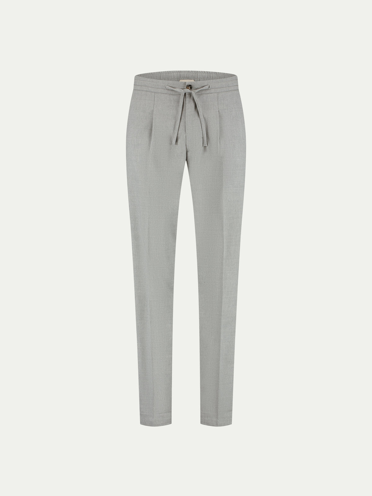 Mid Grey Cotton Wool Regent Trousers