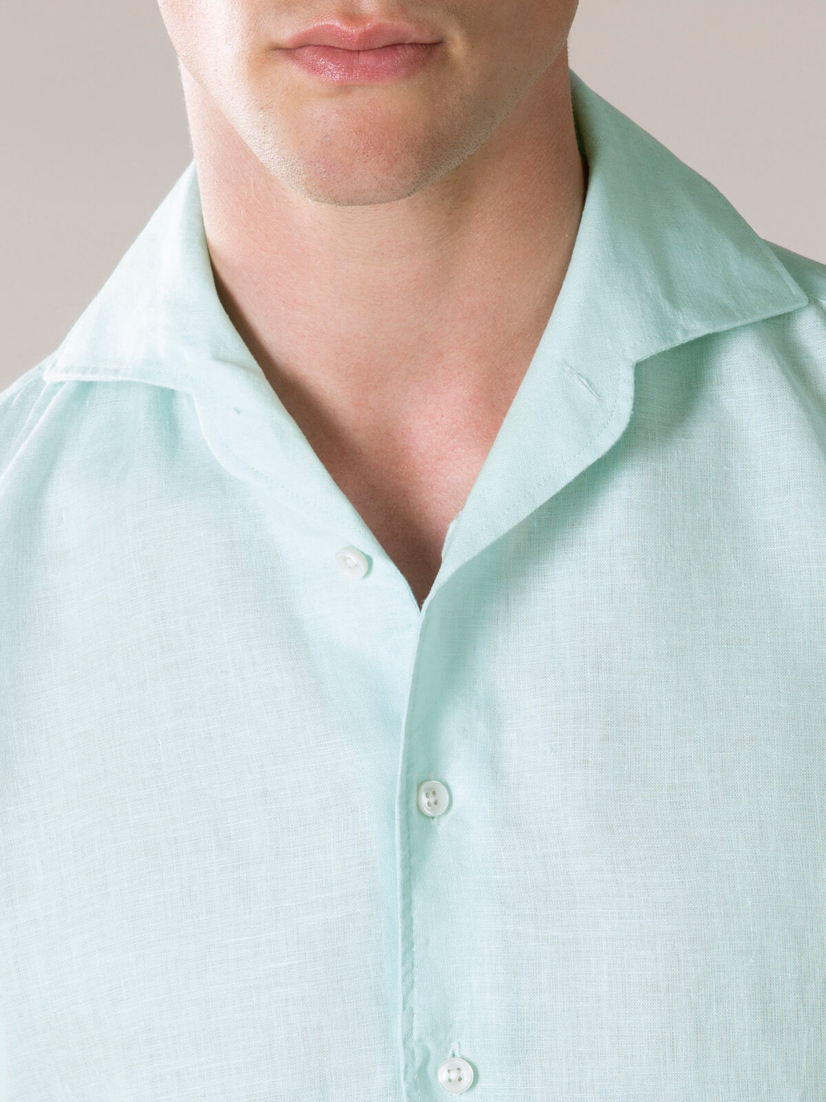 Light Green Linen Seaside Shirt