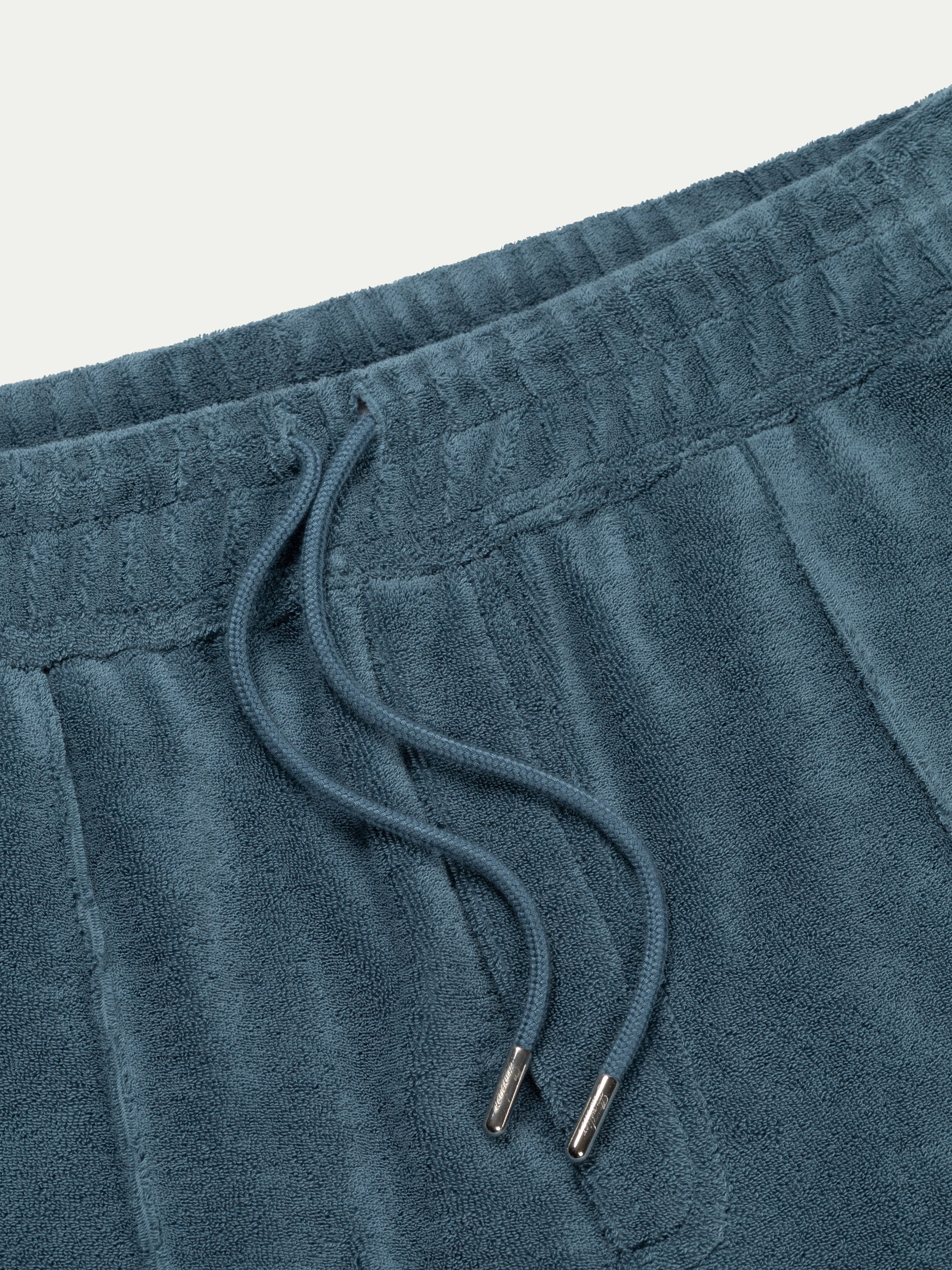 Sea Green Terry Towelling Leisure Shorts