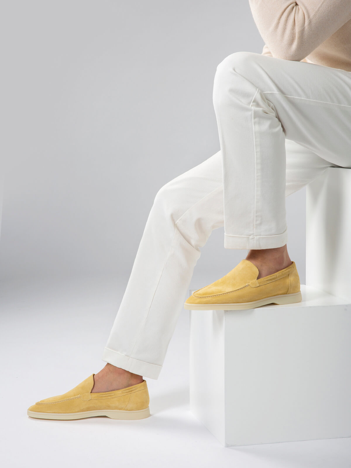 Light Yellow Yacht Loafers