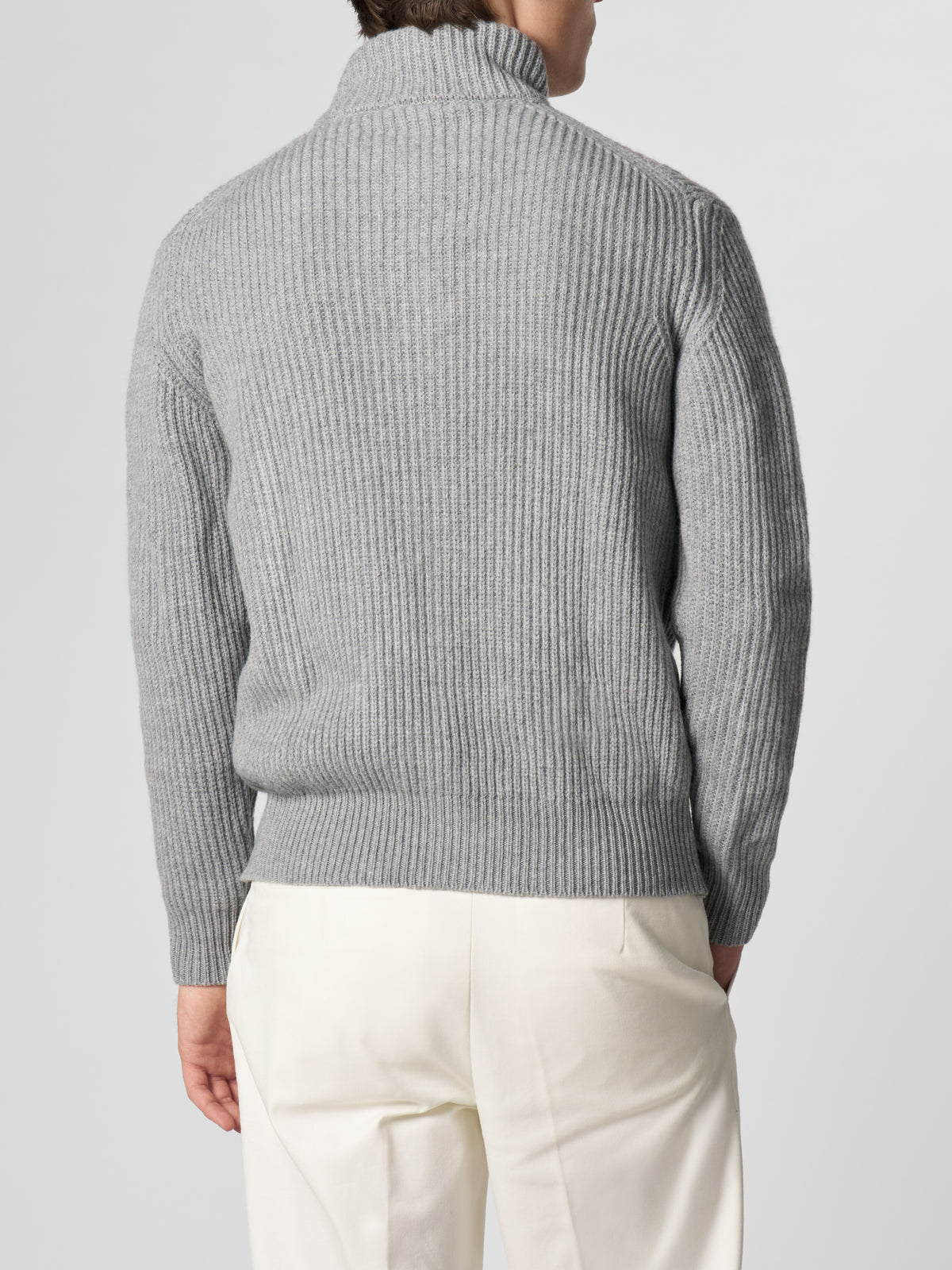 Mid Grey Alpine Ribbed Vest