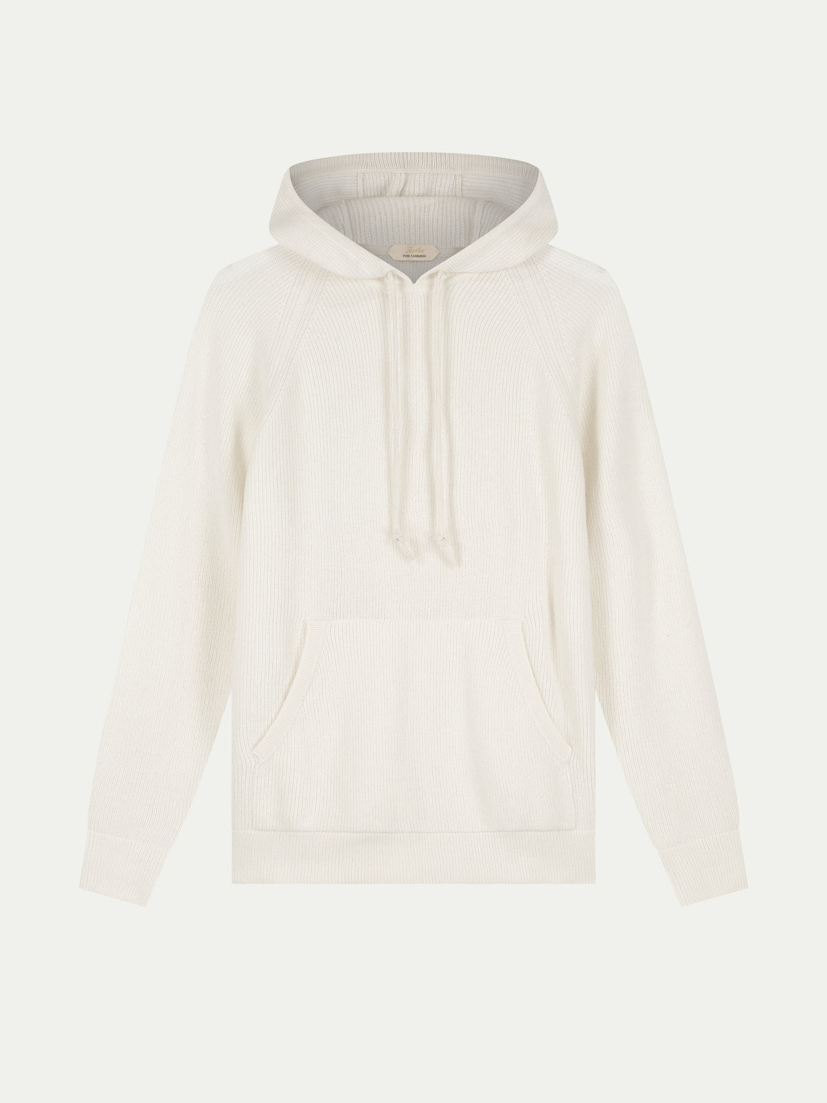 Ivory Ribbed Hoodie