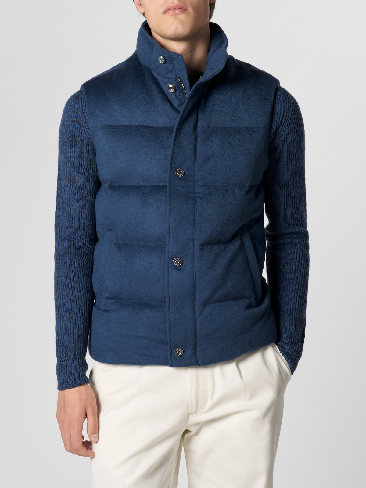 Sargasso Blue AUR1 Body Warmer with Buttons