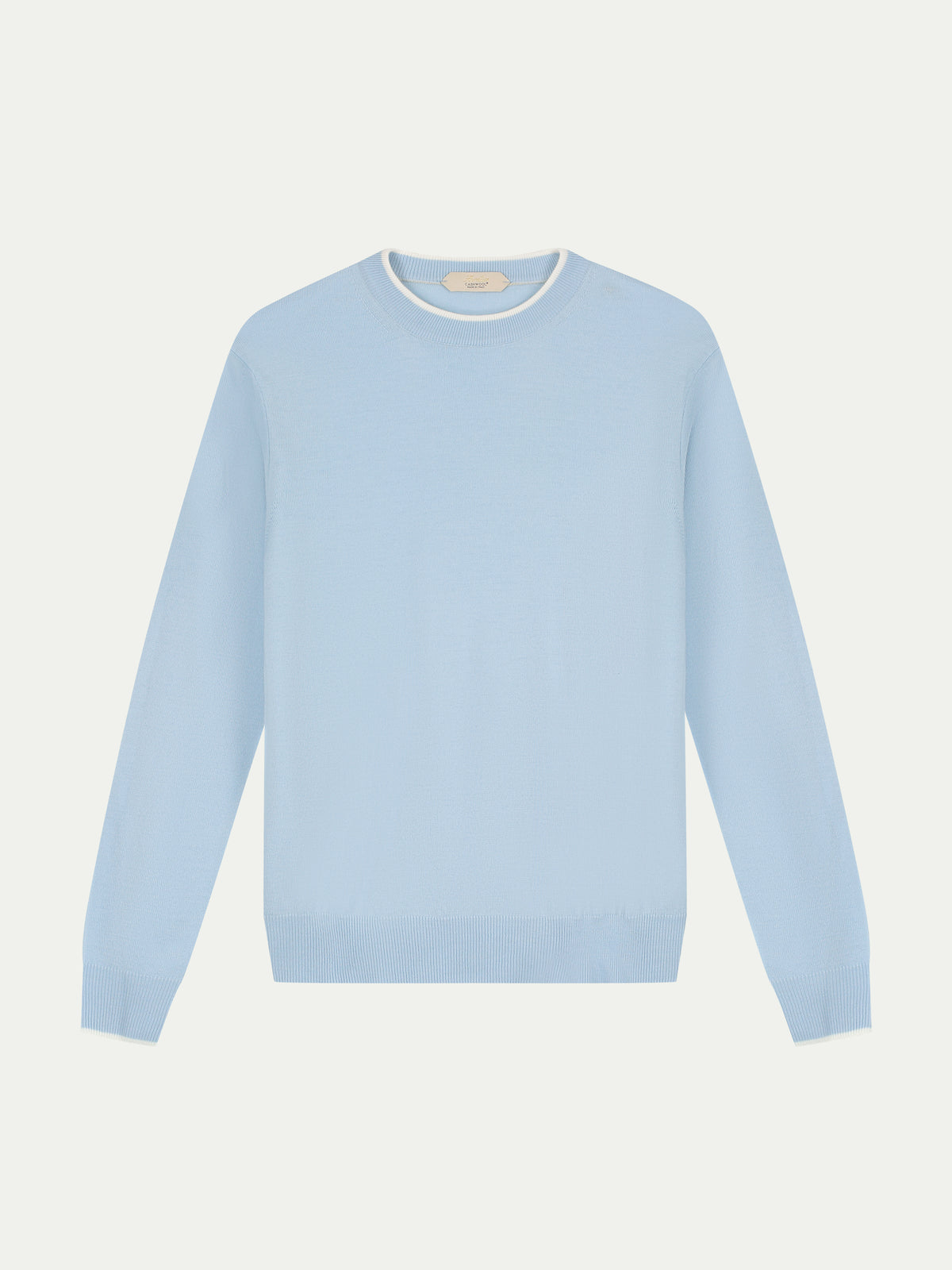 Light Blue City Crew White Trim