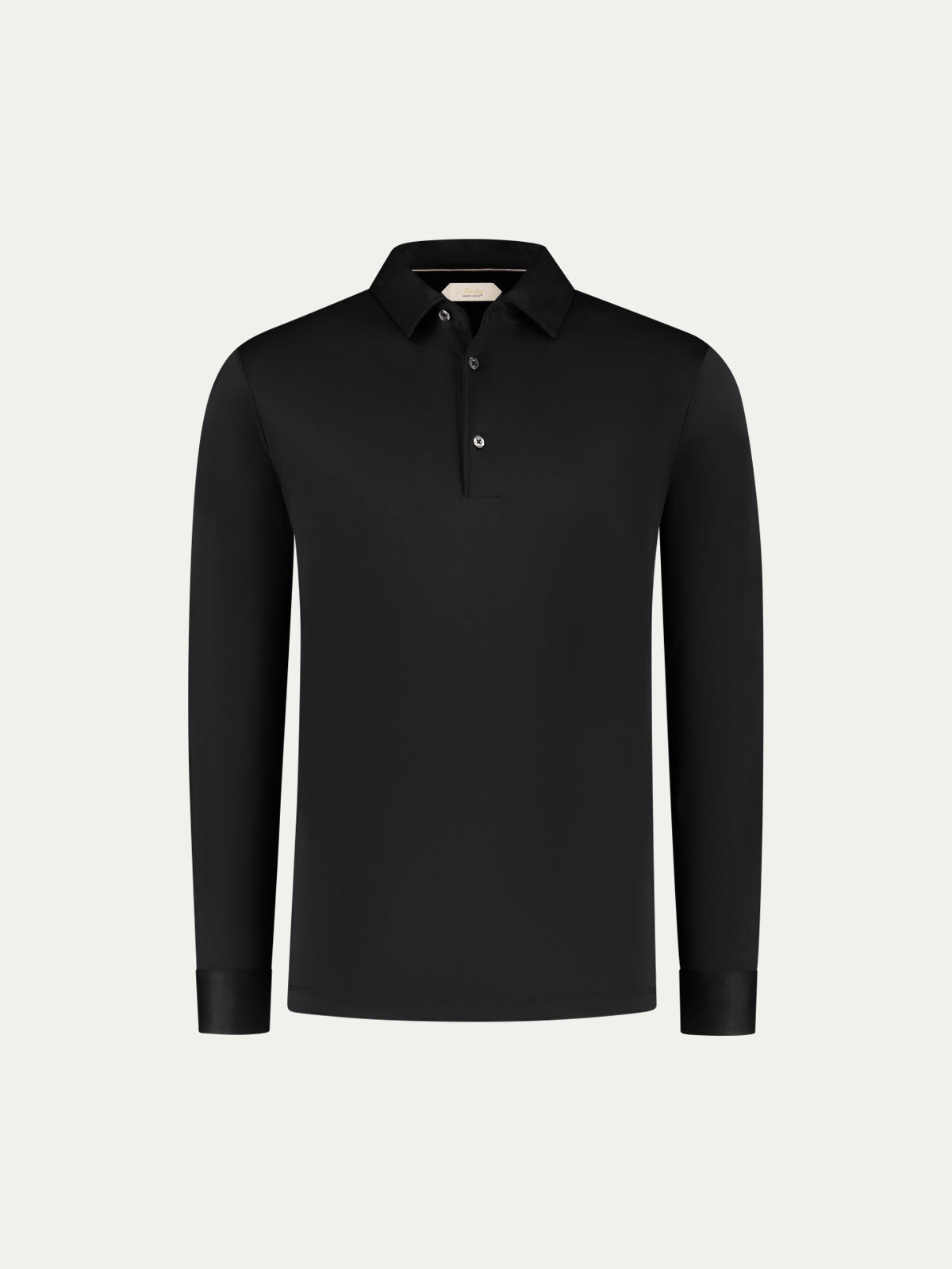 Supima Cotton Longsleeve Polo | Black