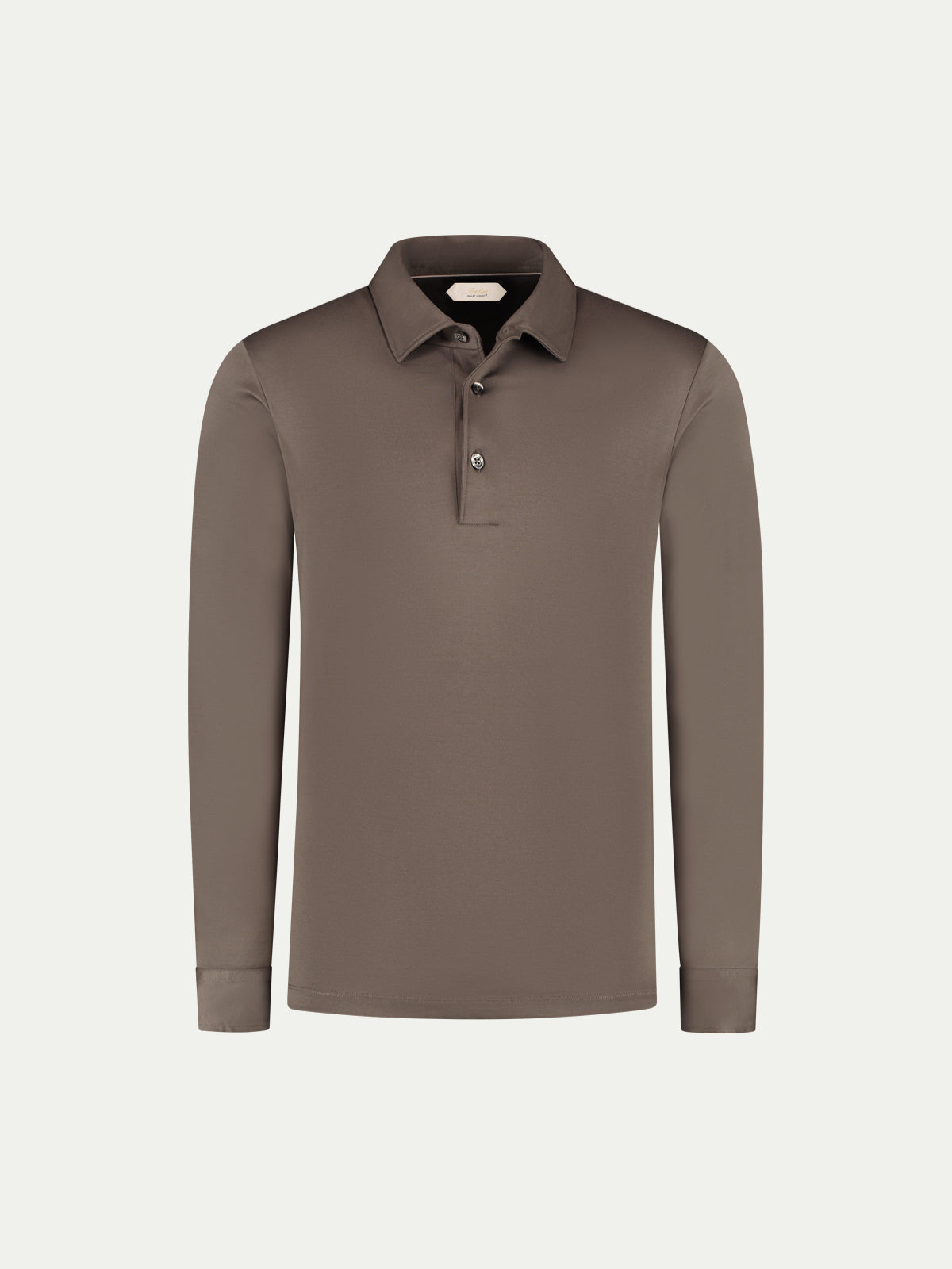 Supima Cotton Longsleeve Polo | Ash Grey