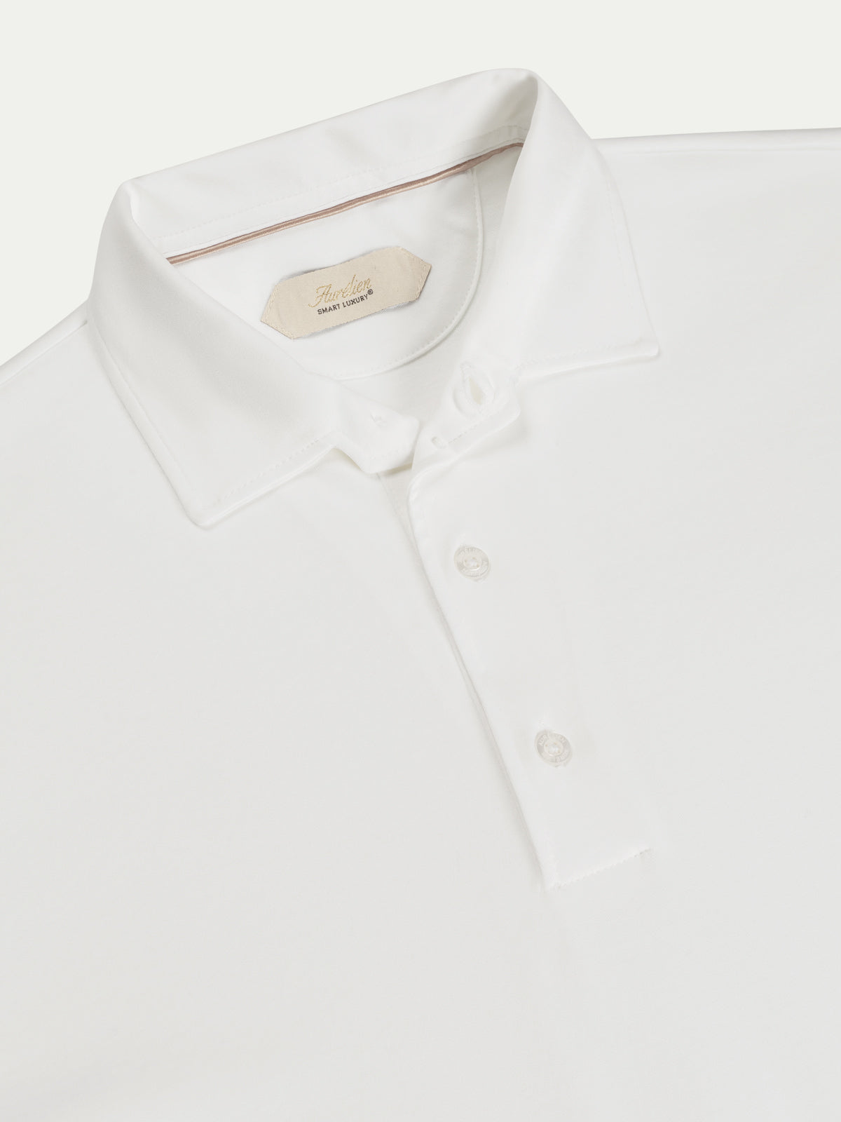 Supima Cotton Longsleeve Polo | White