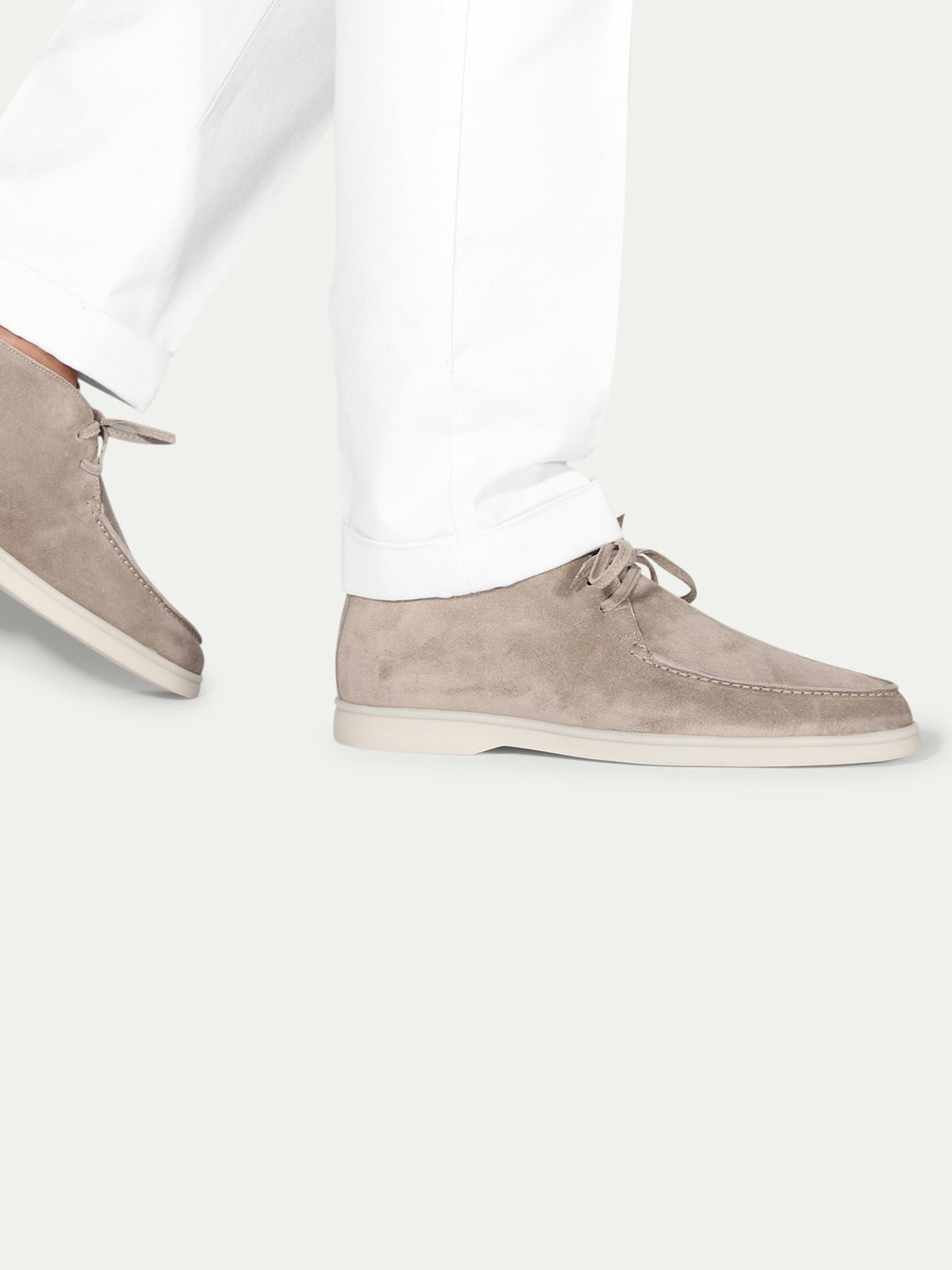 Light Grey Suede Desert Boot Aurelien