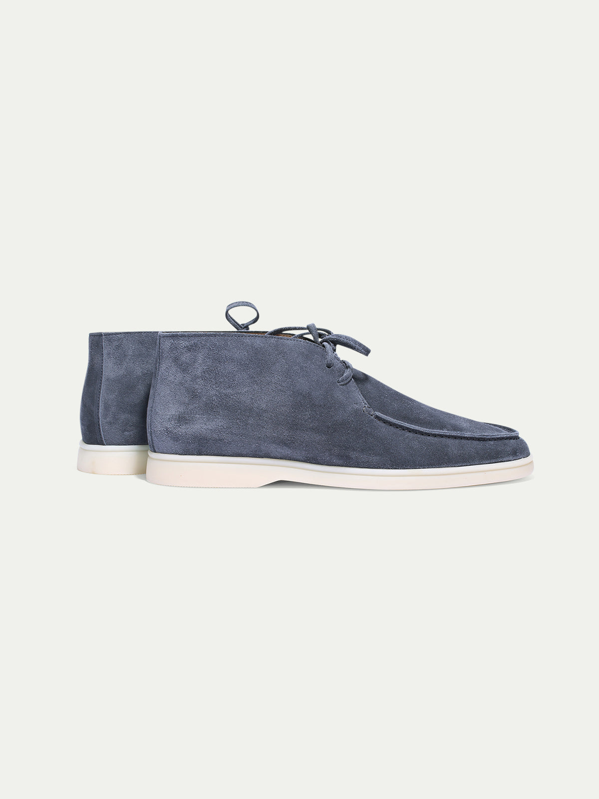 Steel Blue Suede Desert Boot Aurelien
