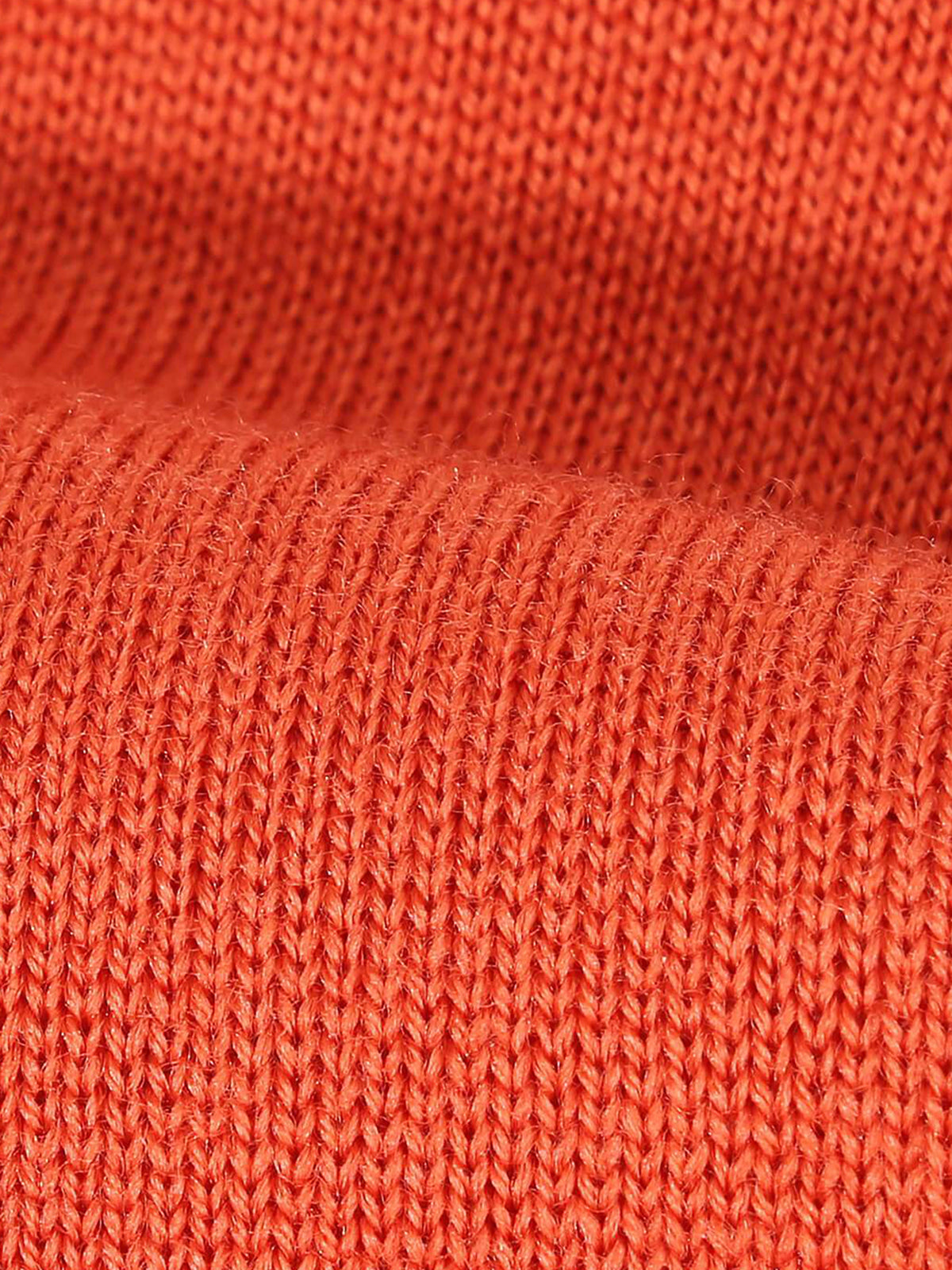 Extrafine Merino V-Neck Orange Aurelien
