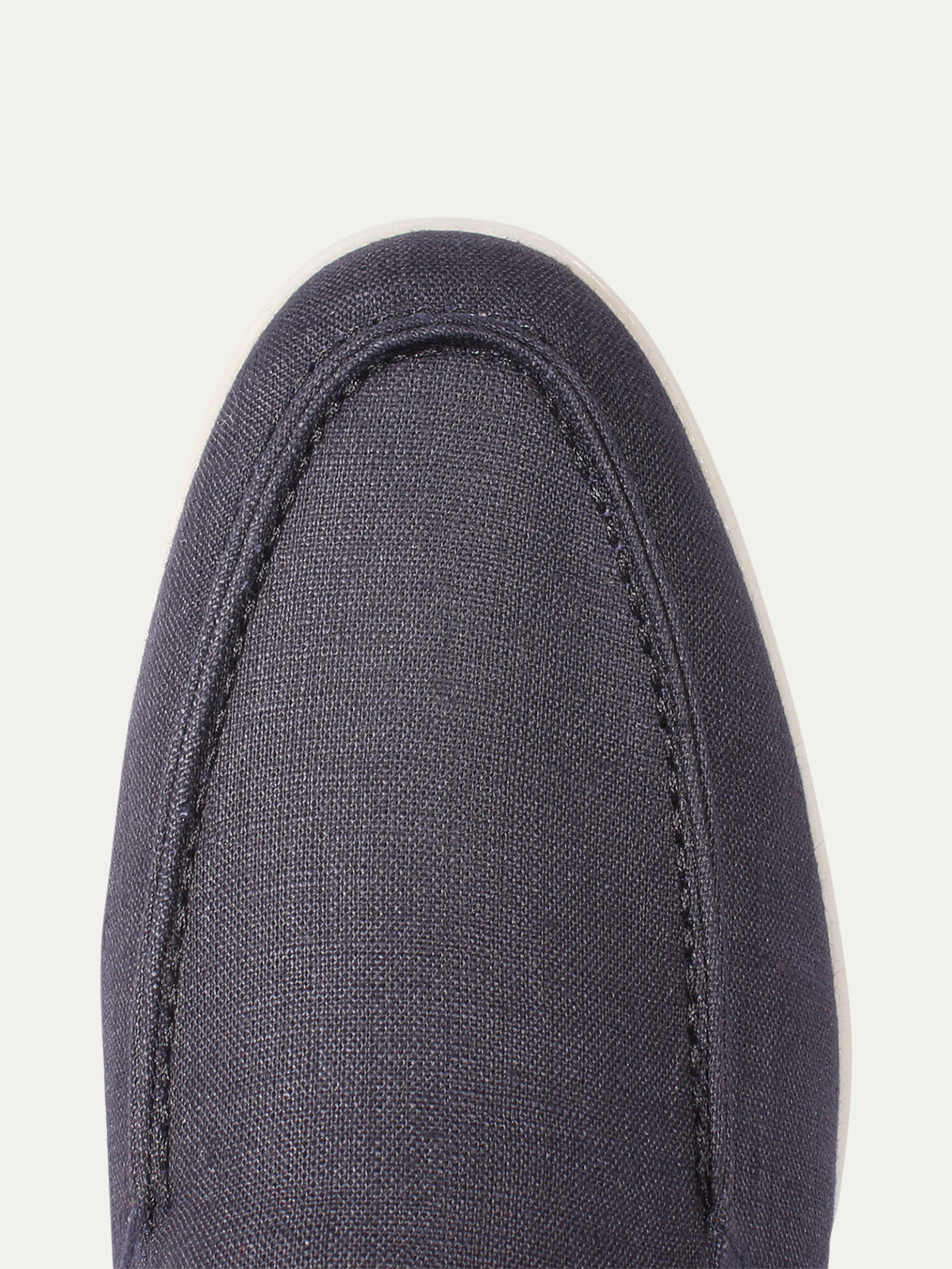 Navy Linen Yacht Loafers Aurelien