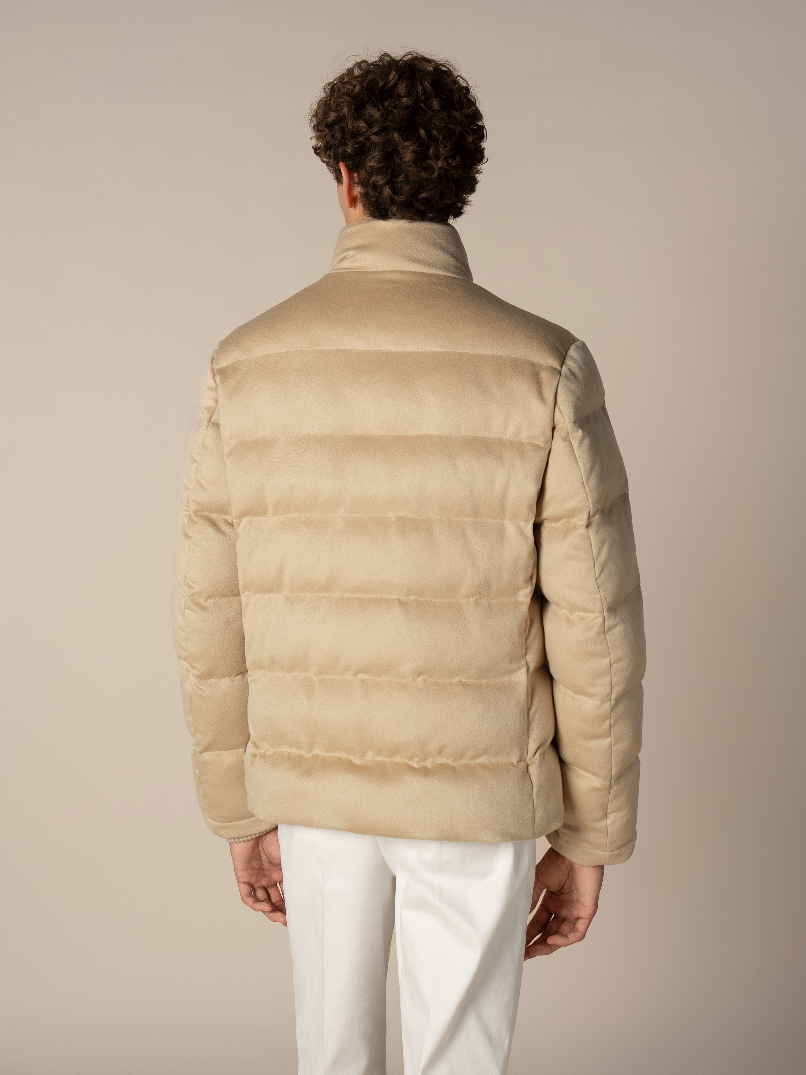 Beige AUR1 Puffer Jacket