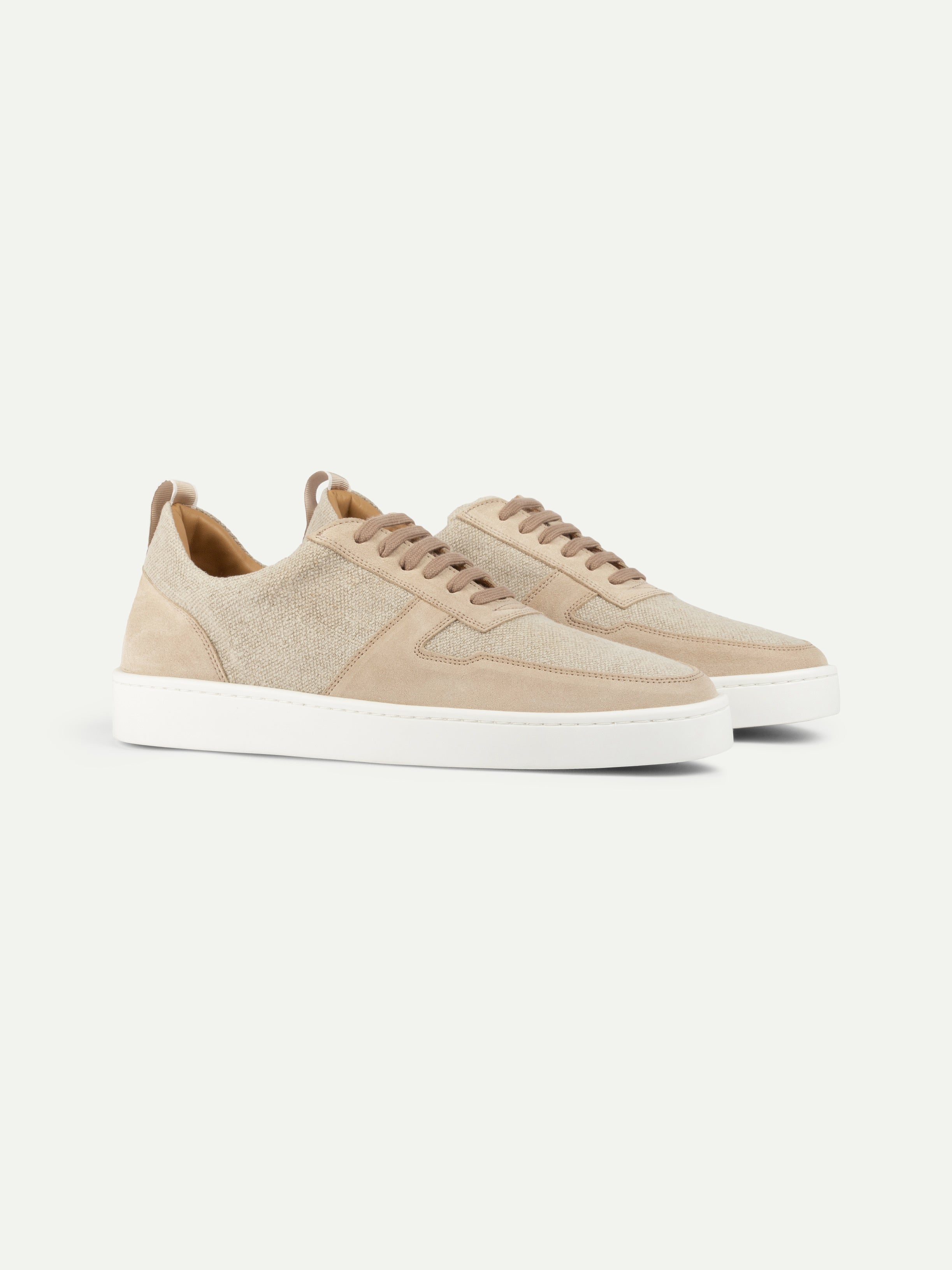 Beige Linen Bayside Sneaker