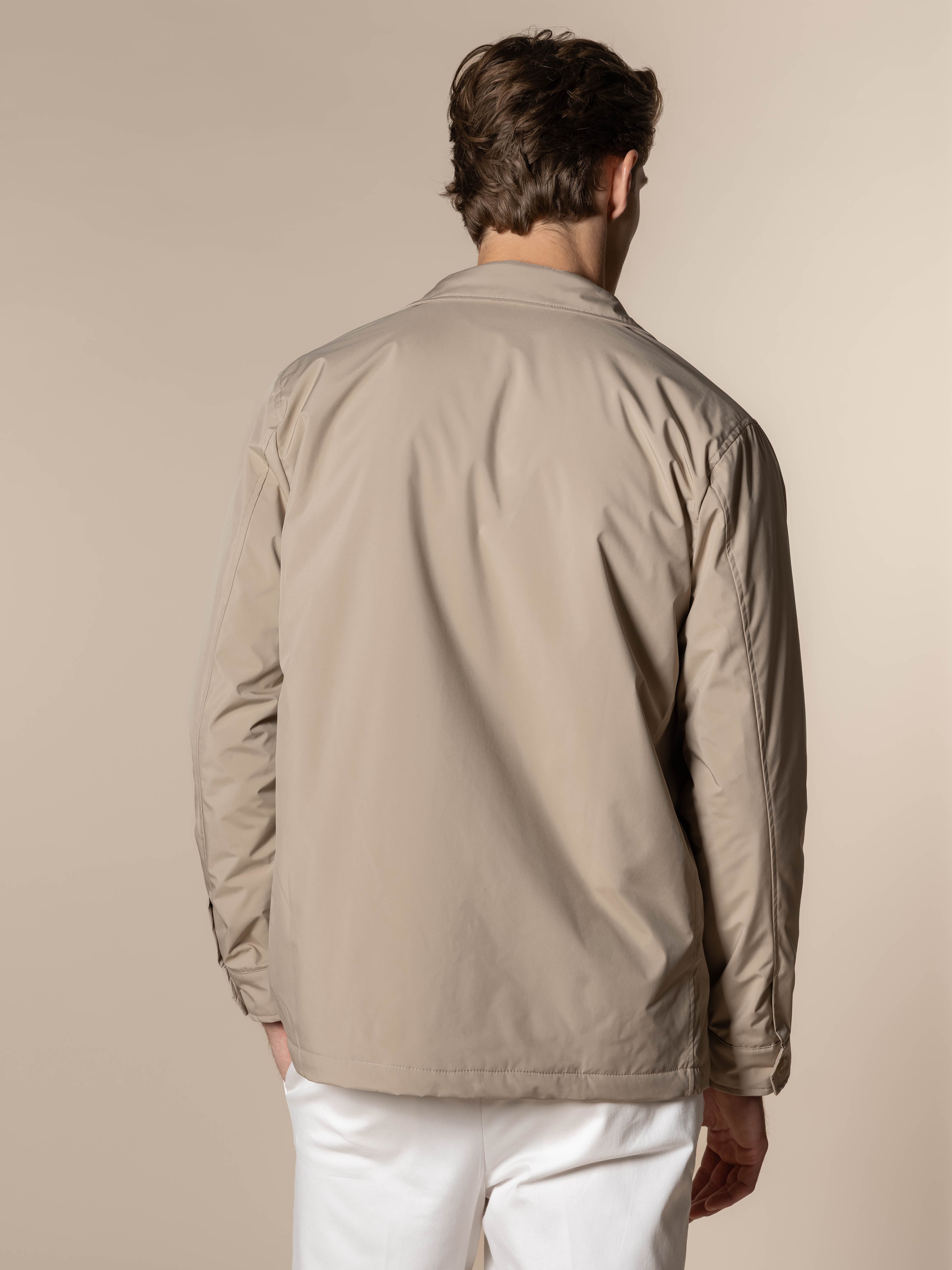 Beige City Button Jacket