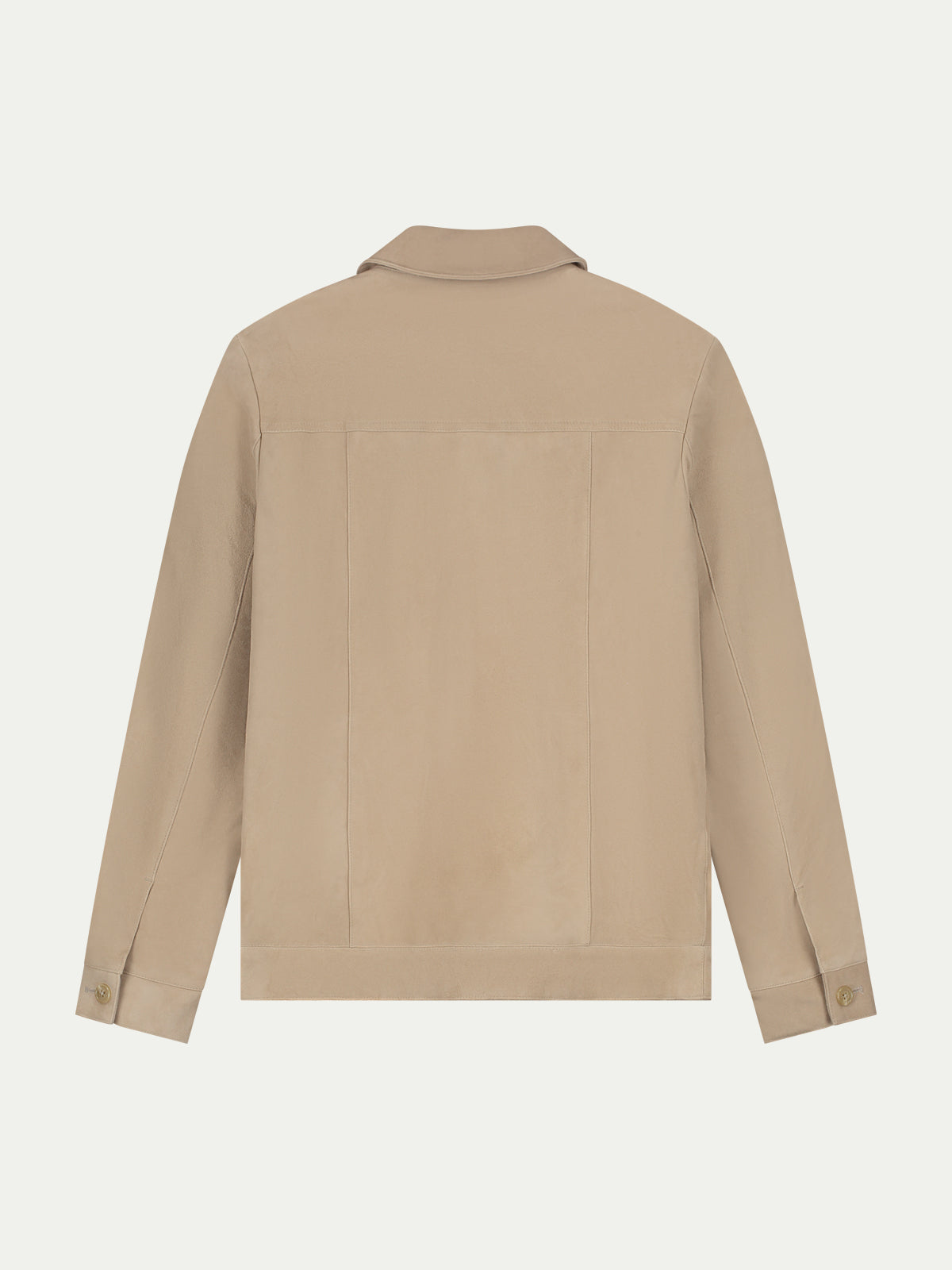 Light Beige Suede Jacket