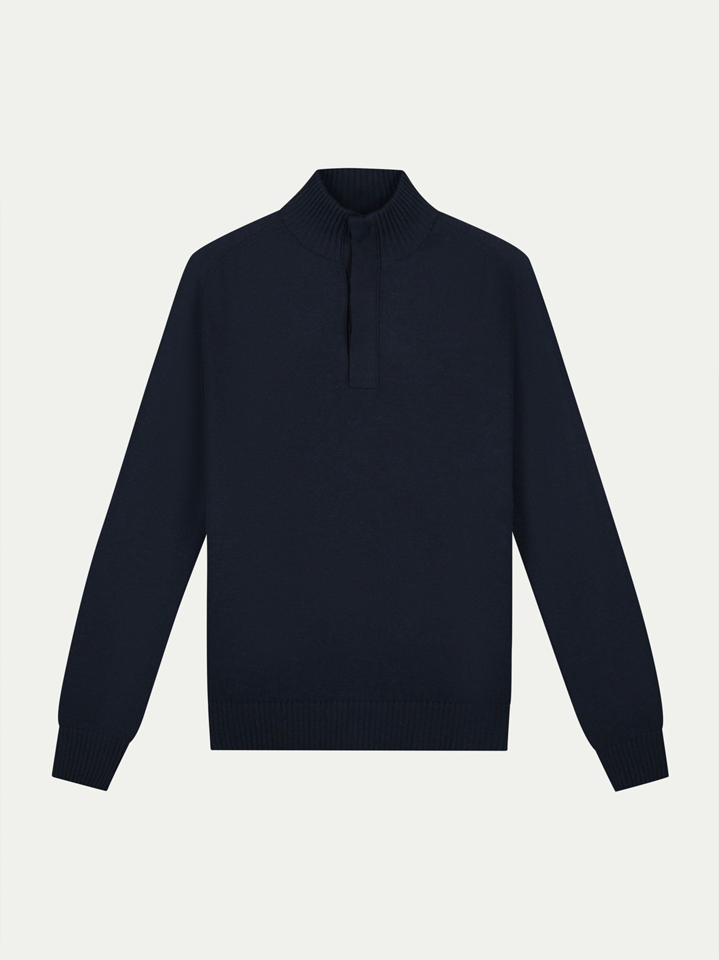 Navy City Button Sweater