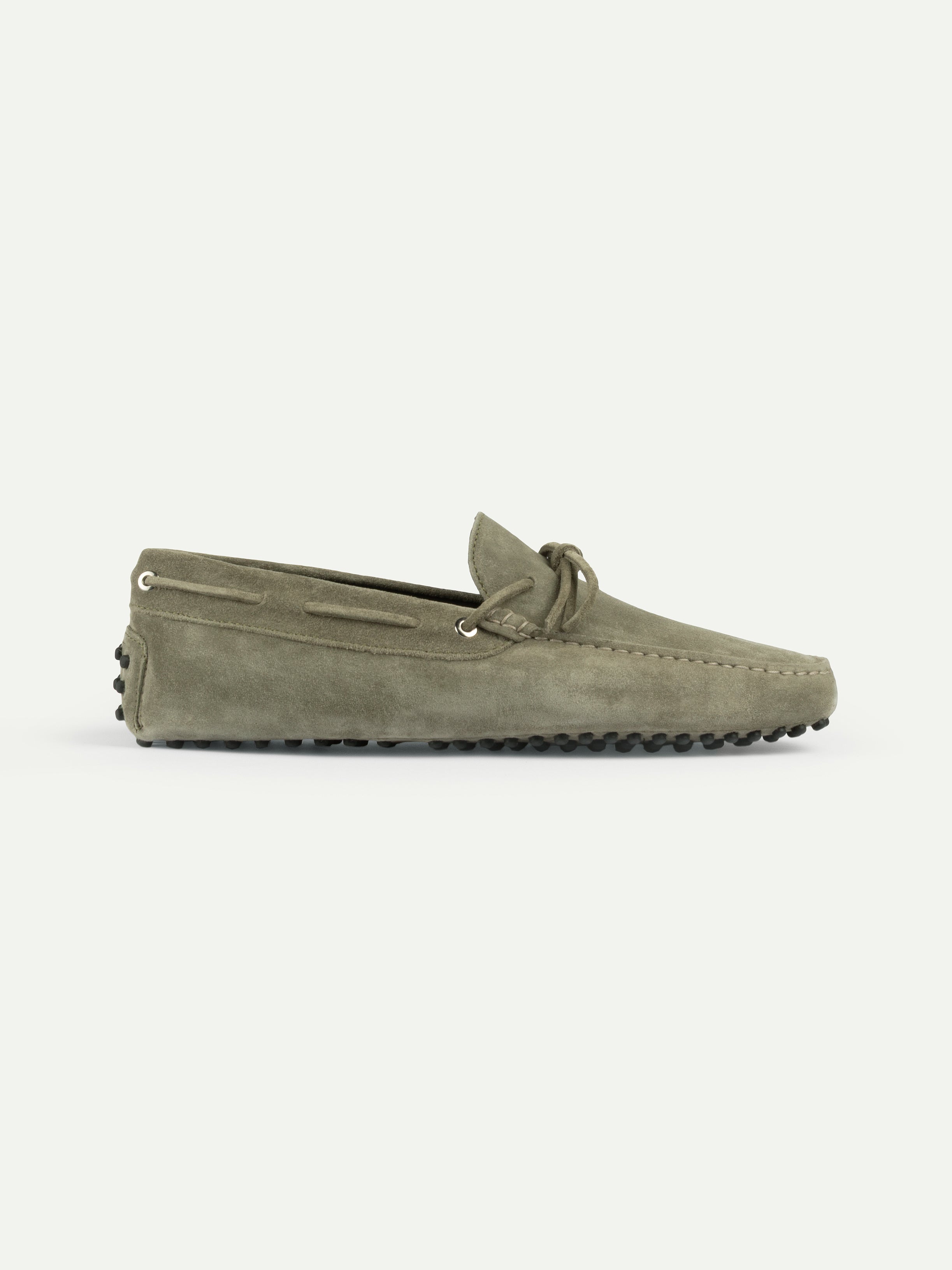 Pistache Suede Driving Shoes