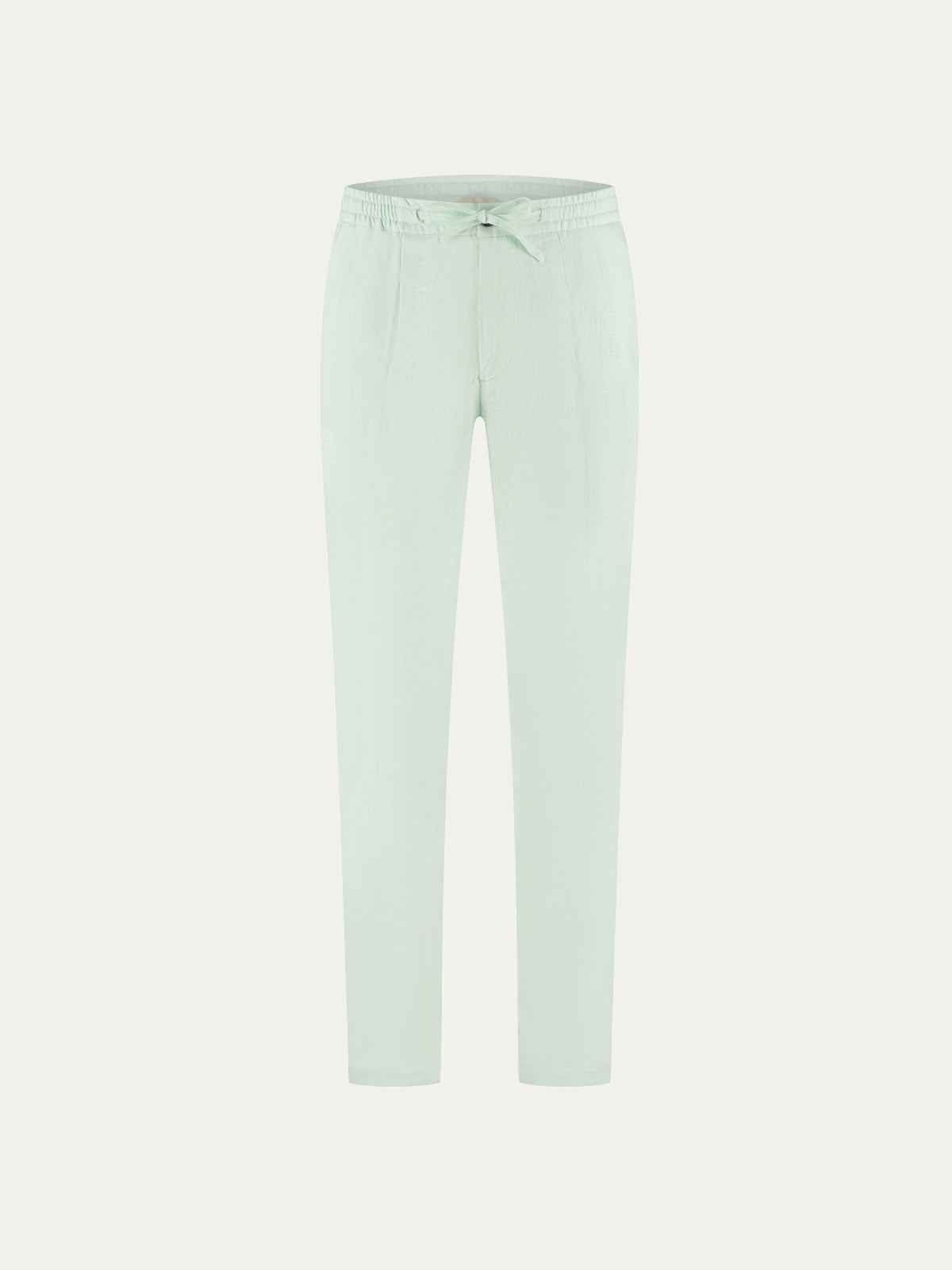 Light Aqua Linen Seaside Trousers