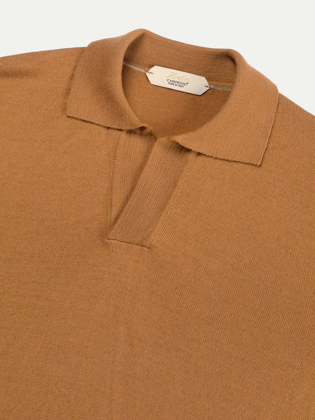 Shortsleeve Buttonless Polo Rust