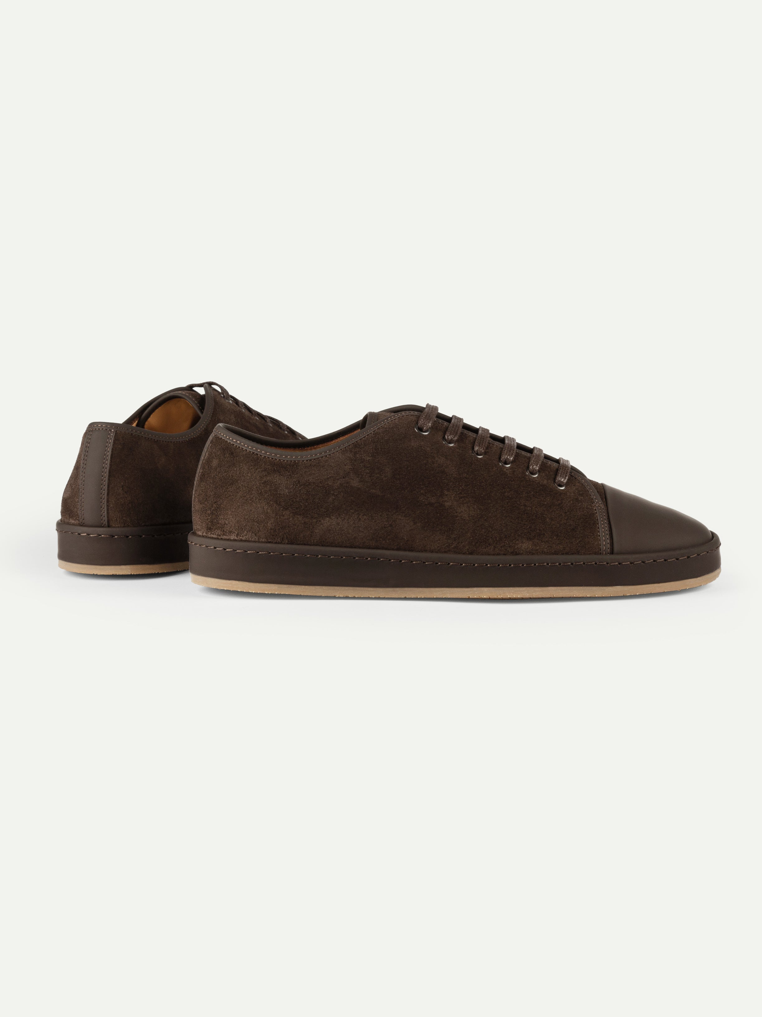Warm Grey Voyager Cap-toe Sneaker