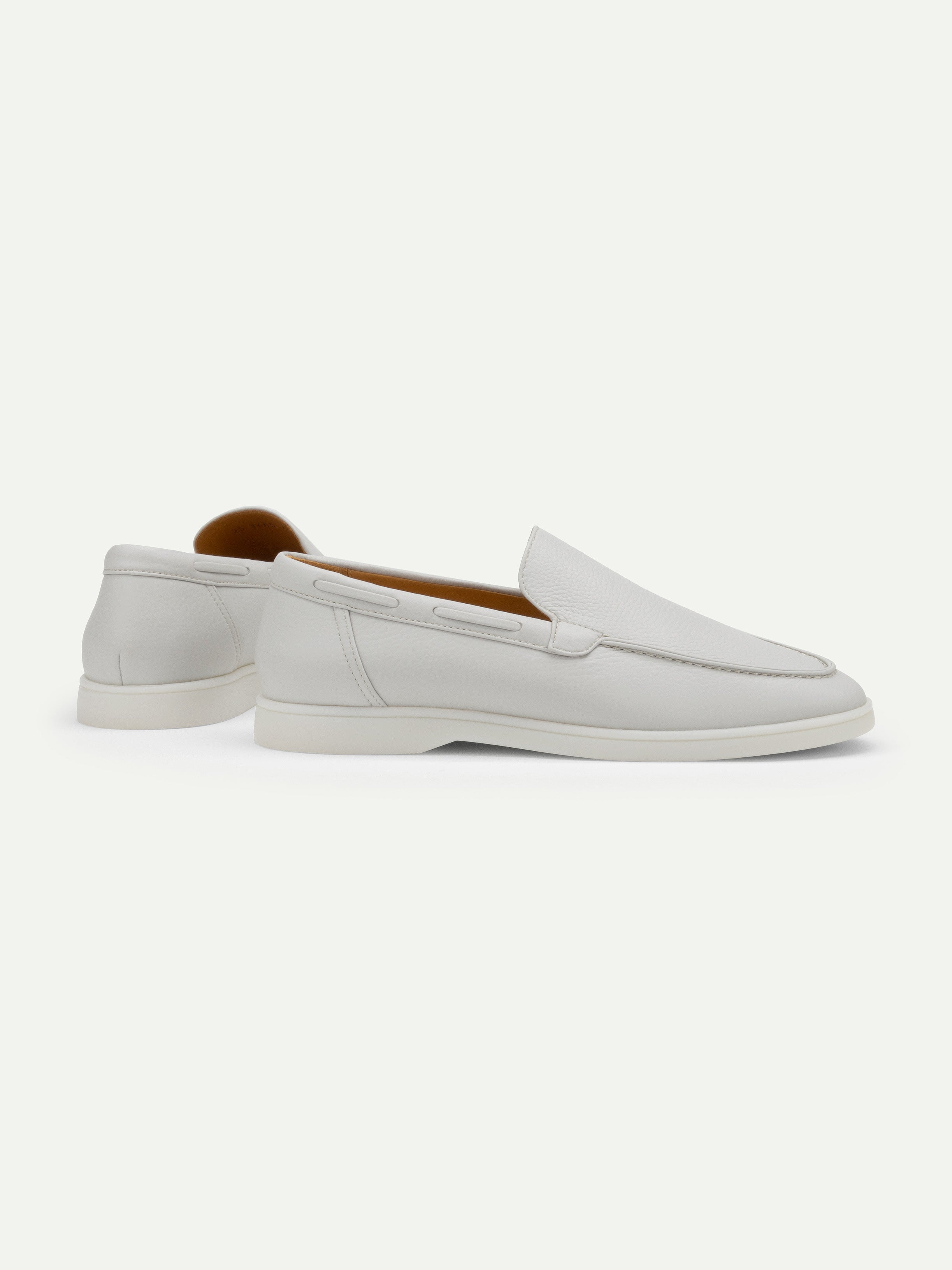 Classic Grey Grain Yacht Loafers