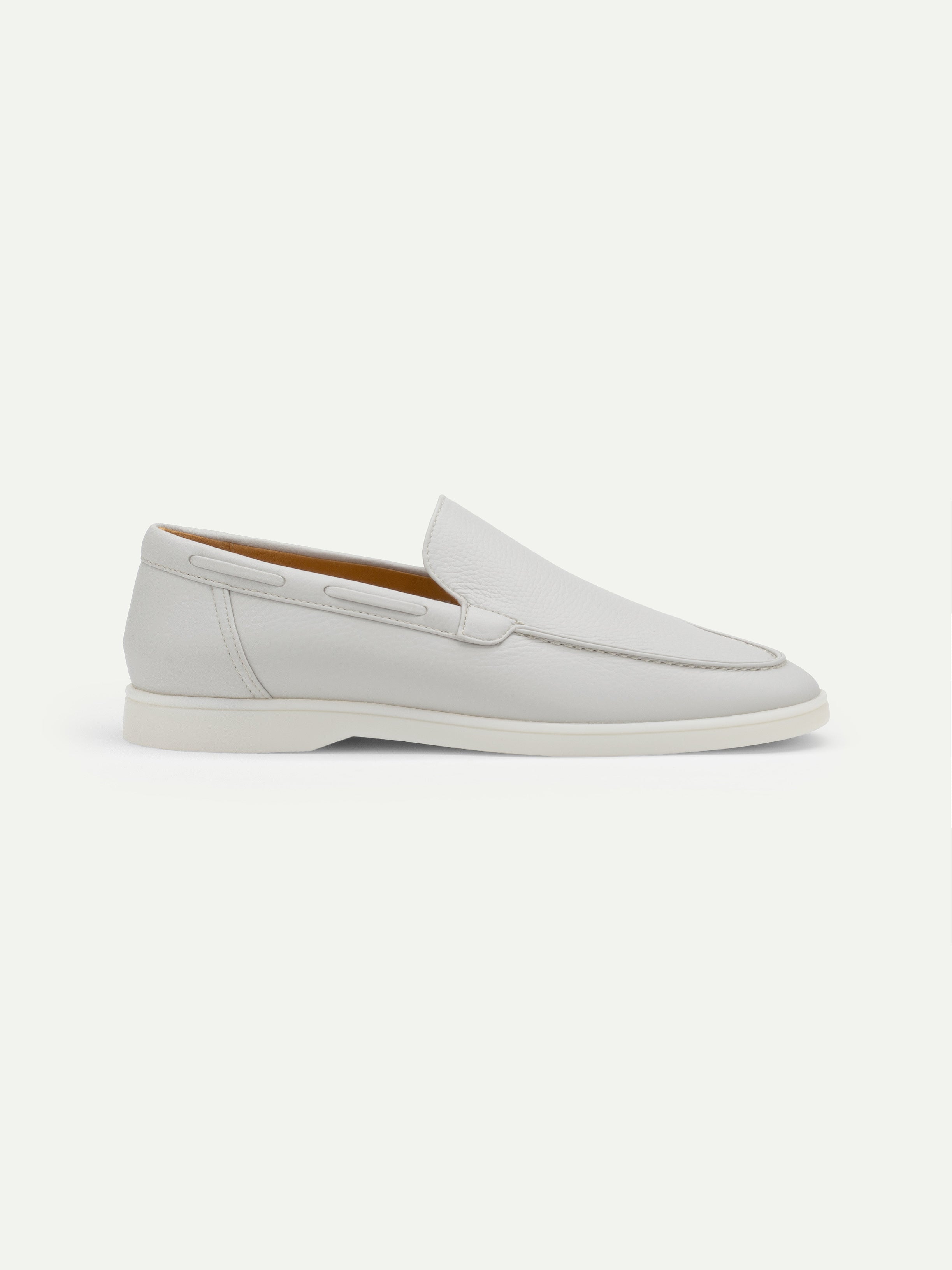 Classic Grey Grain Yacht Loafers