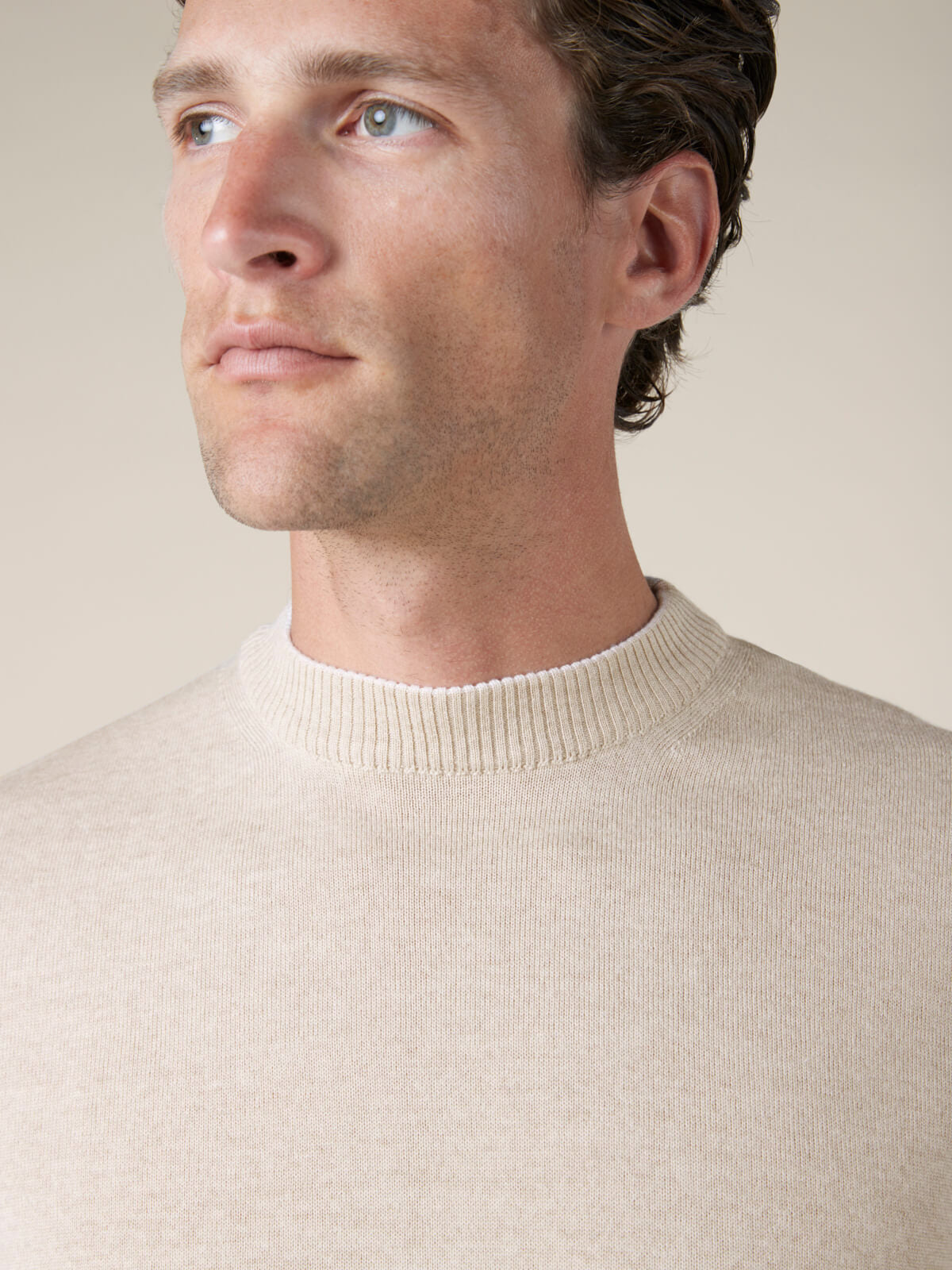 Light Beige Two Tone City Crew