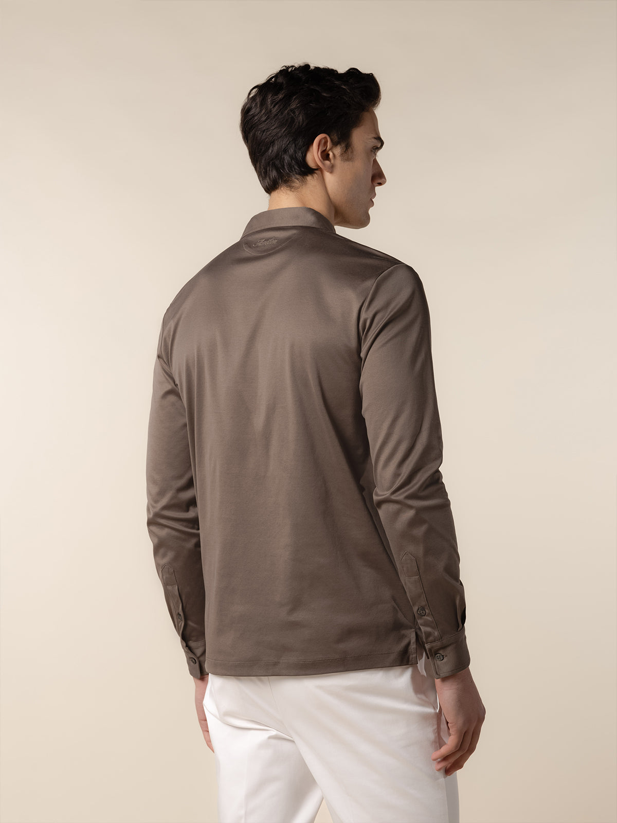 AUR1 Longsleeve Polo Ash Grey