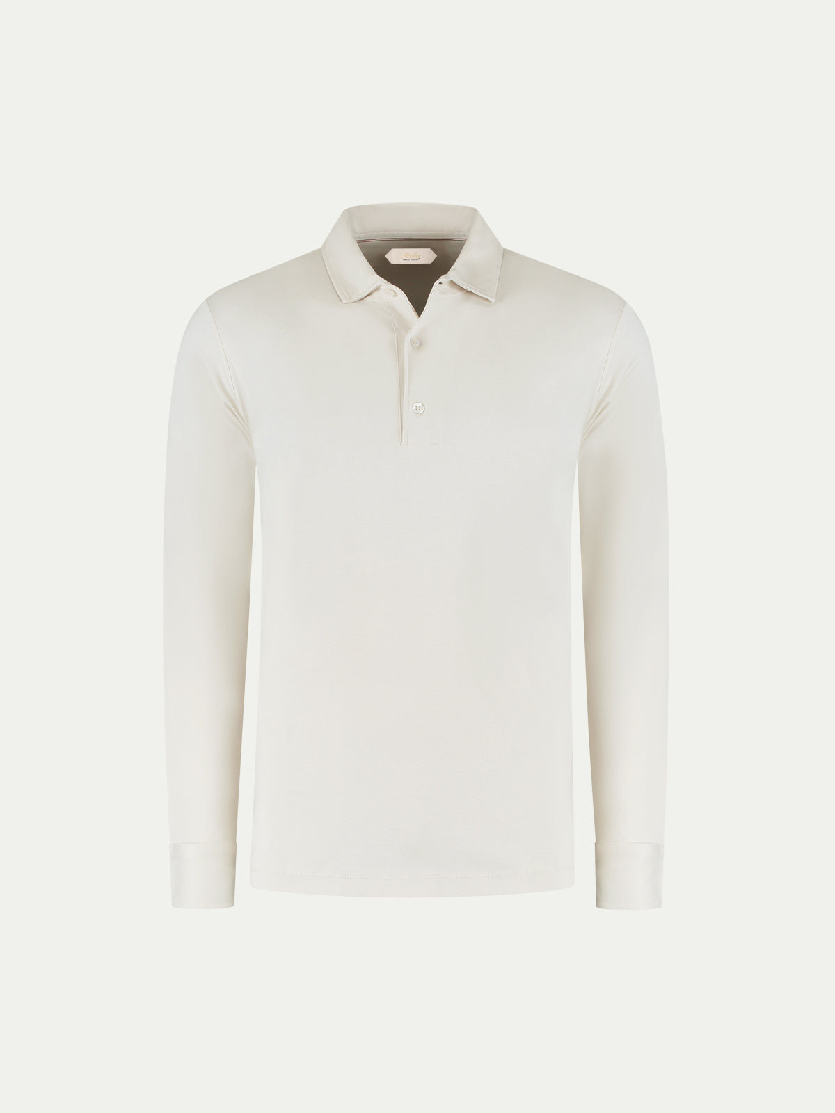 AUR1 Longsleeve Polo Ecru