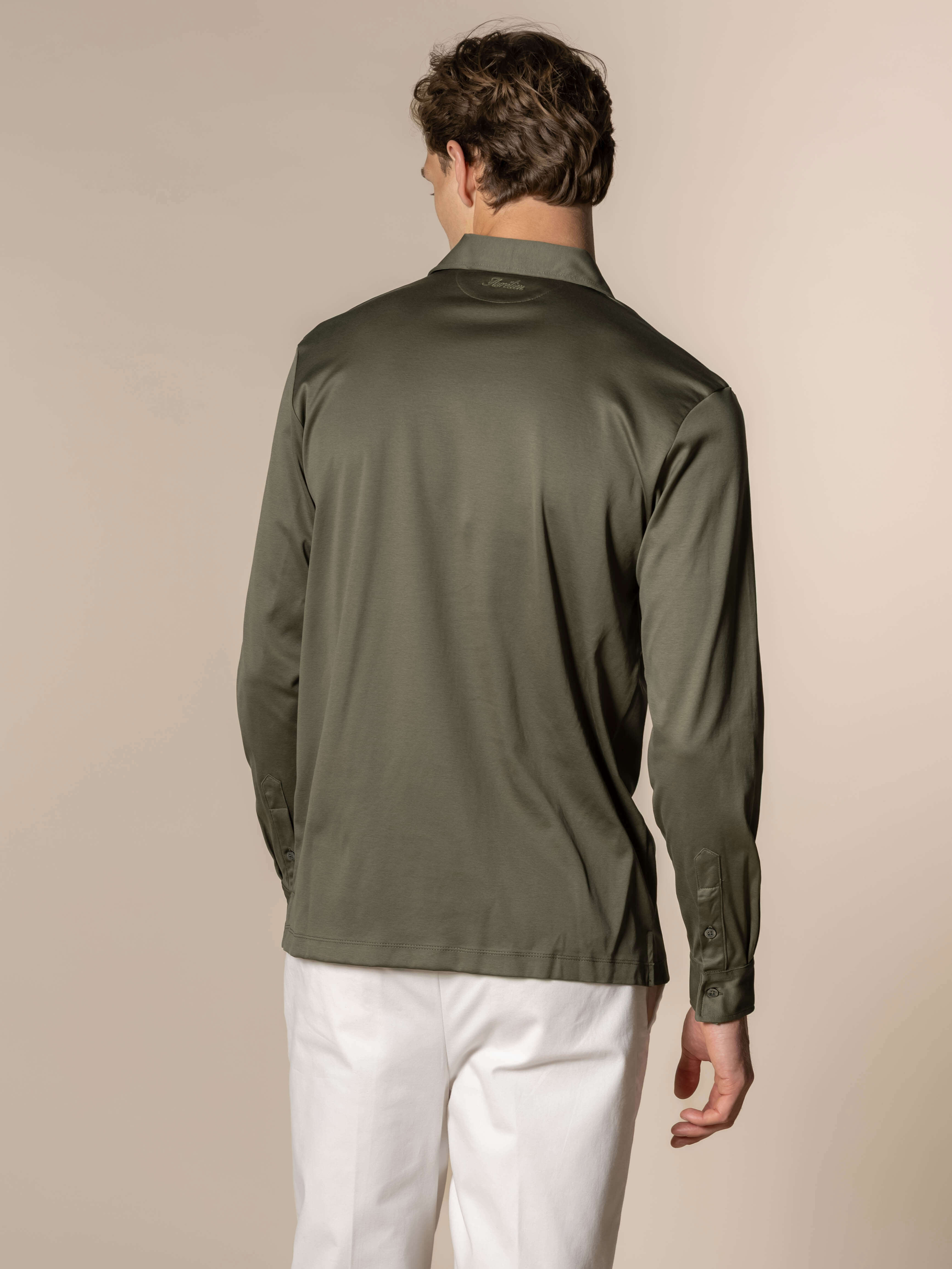 AUR1 Longsleeve Polo Olive