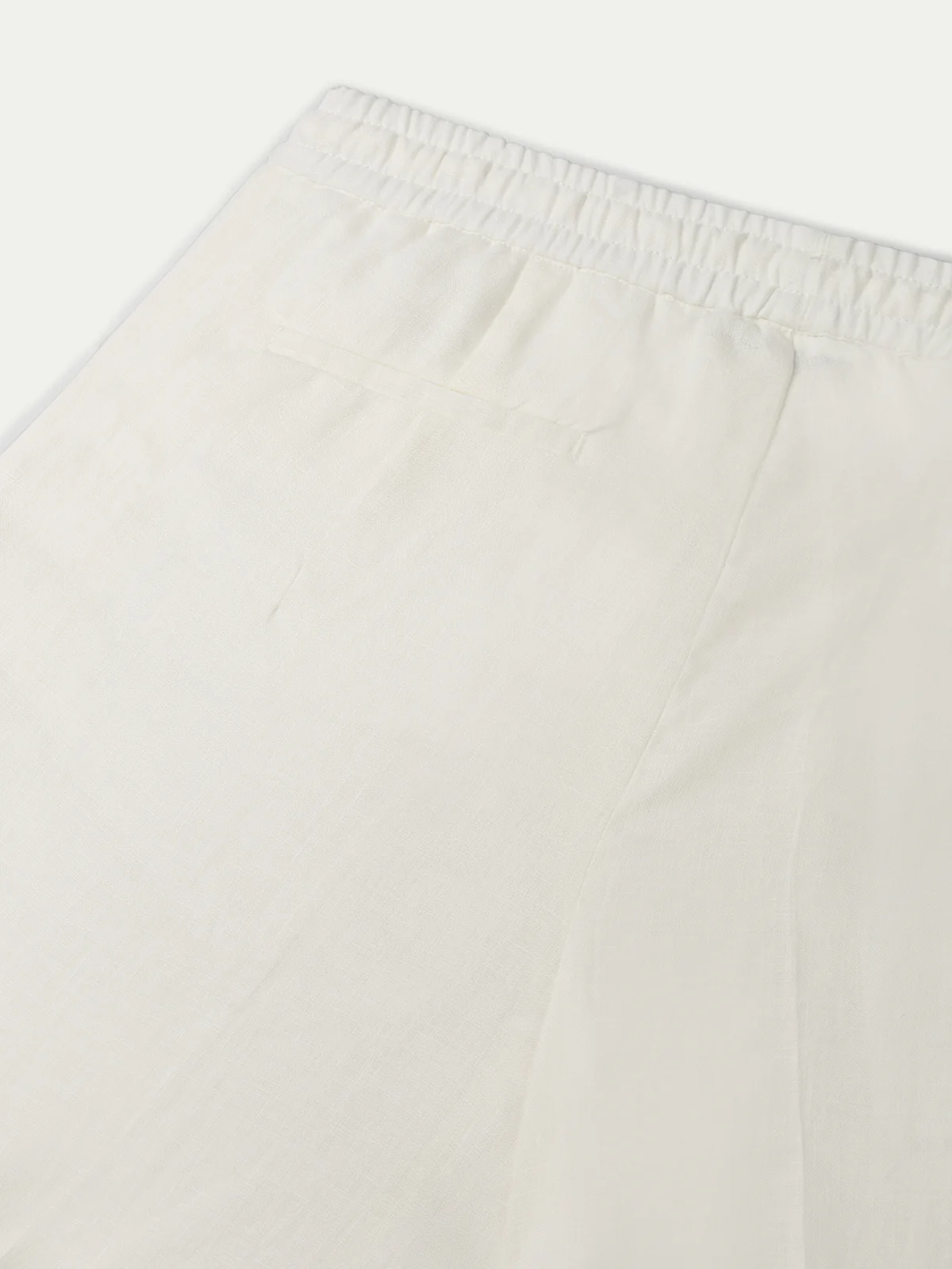 Ecru Linen Seaside Shorts