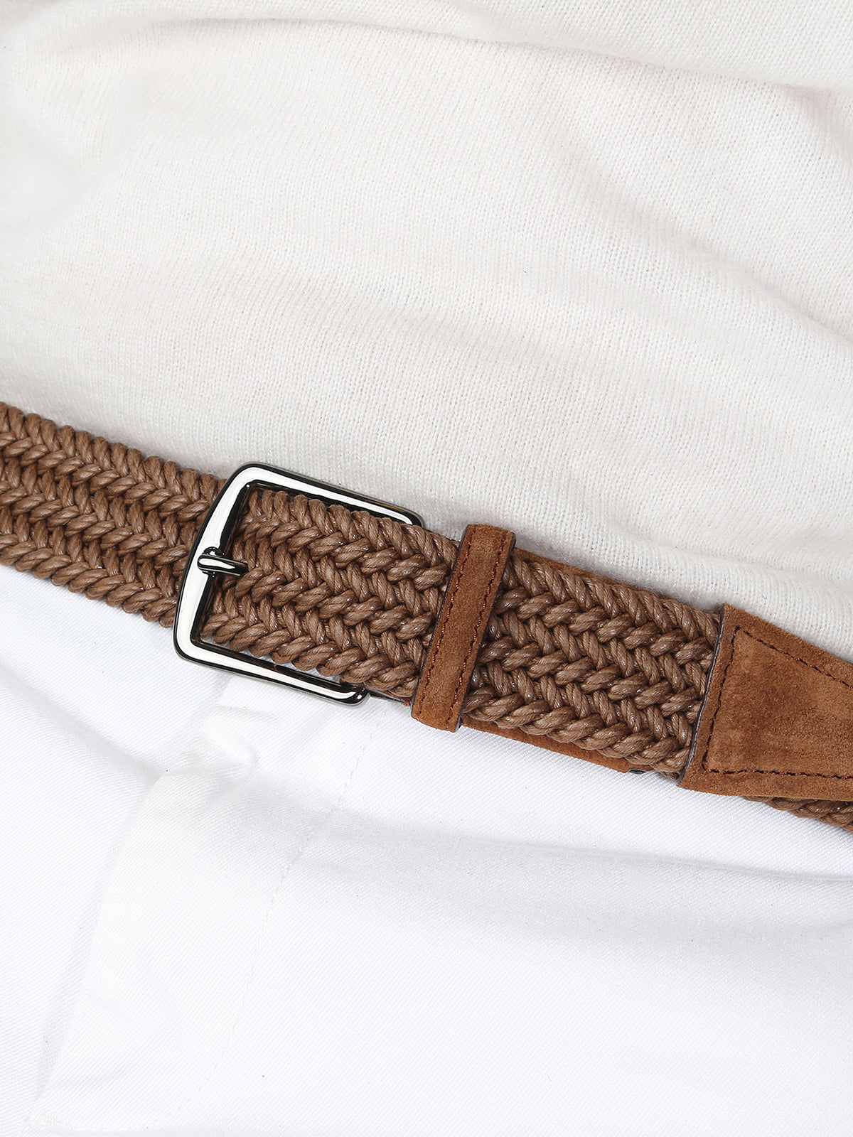 Caramel Waxed Cotton Belt Aurelien