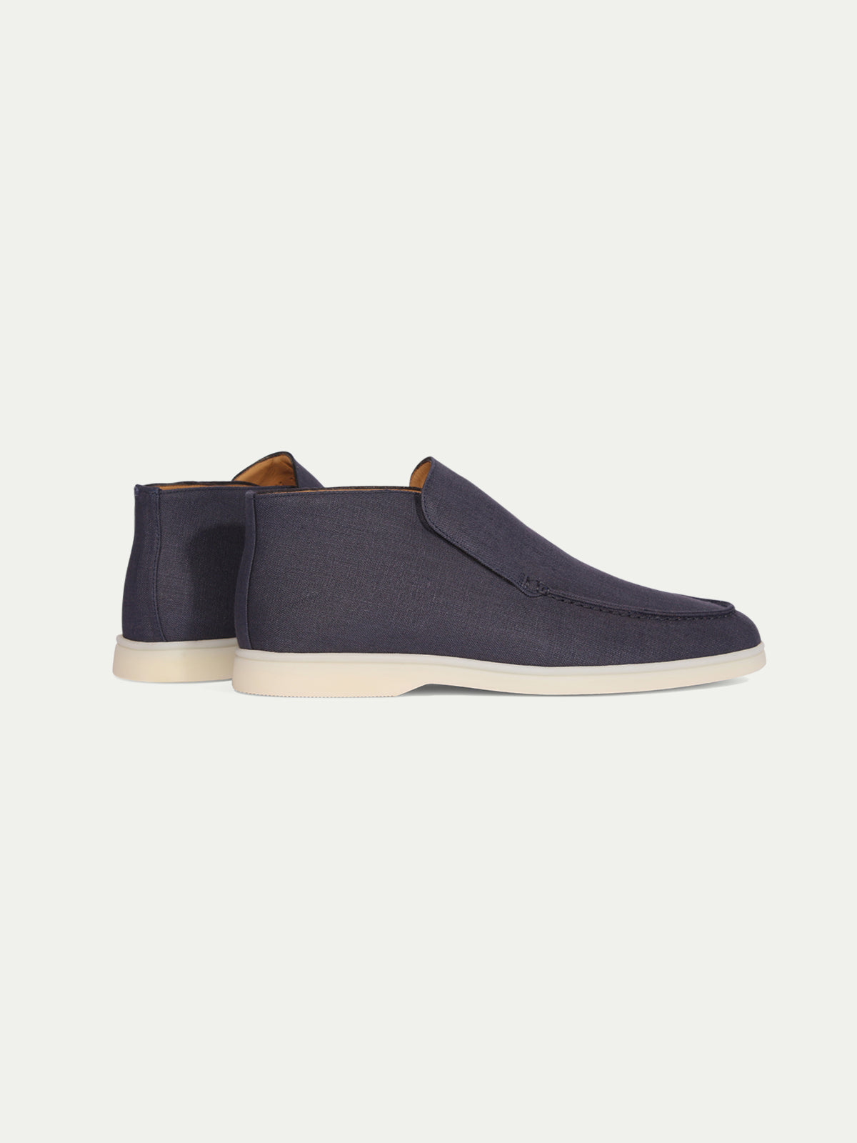 Navy Linen City Loafer Aurelien