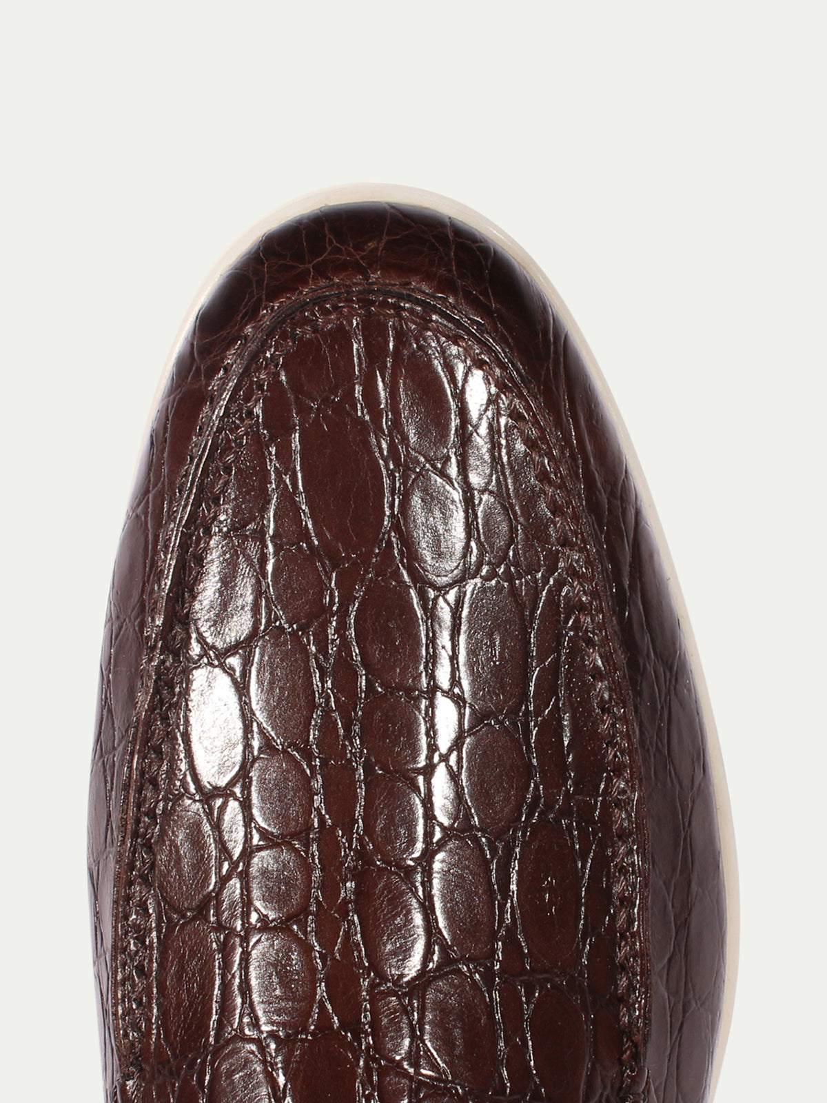 Brown Crocodile Yacht Loafers Aurelien