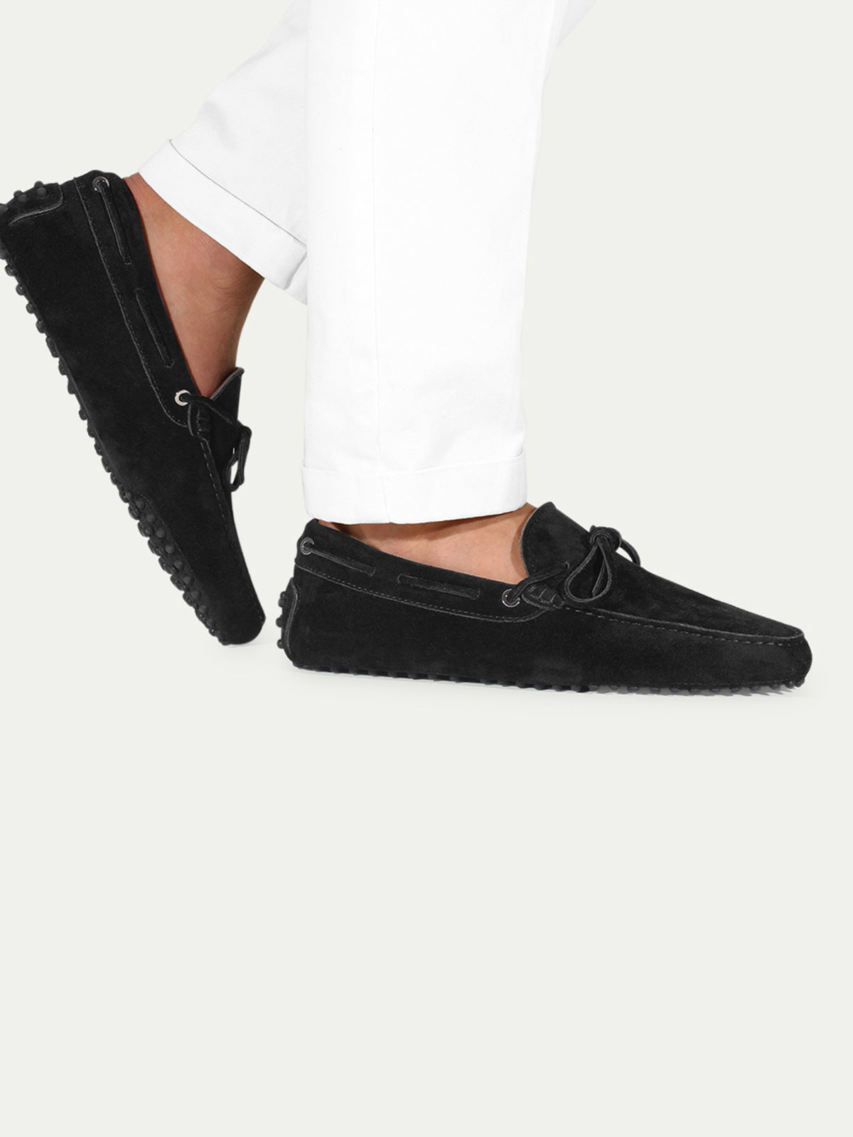 Black Suede Driving Shoes Aurelien