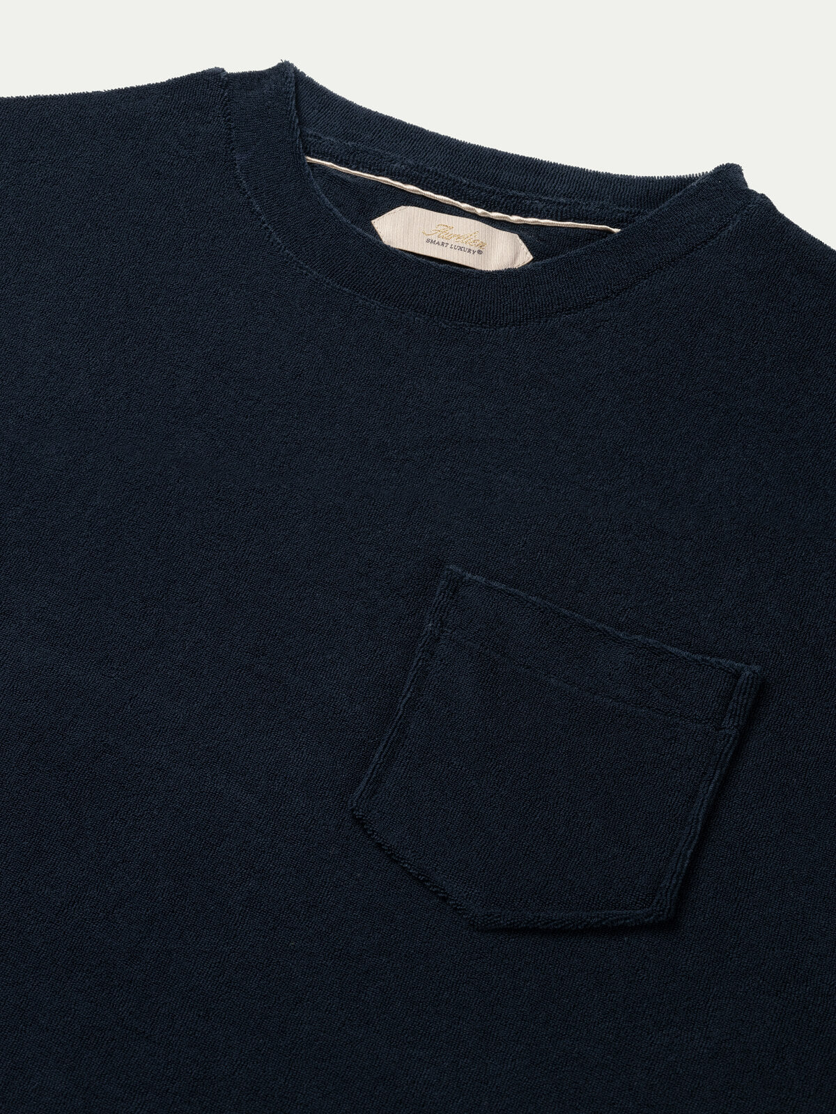 Badstof T-Shirt Navy