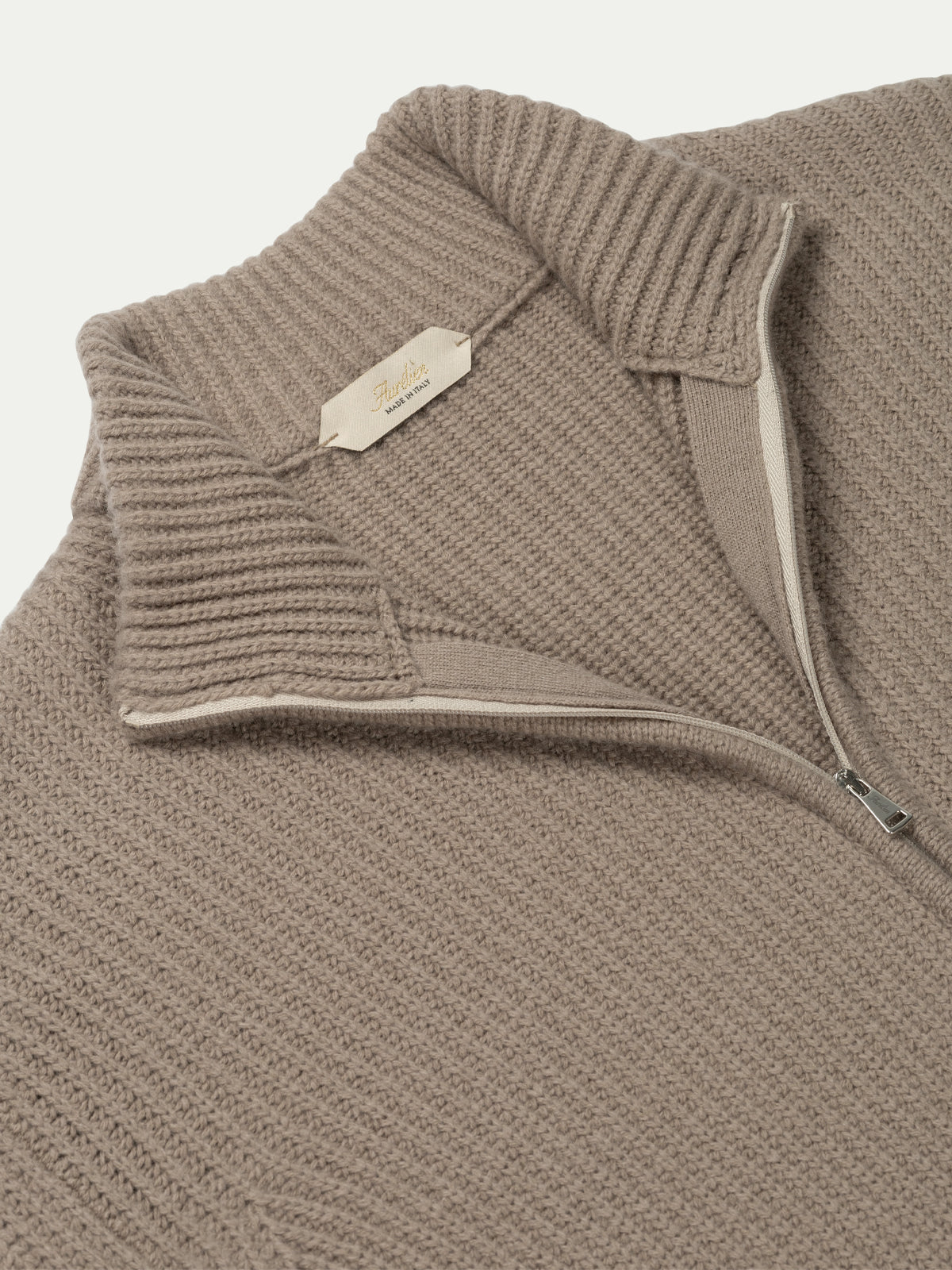 Taupe Alpine Ribbed Vest