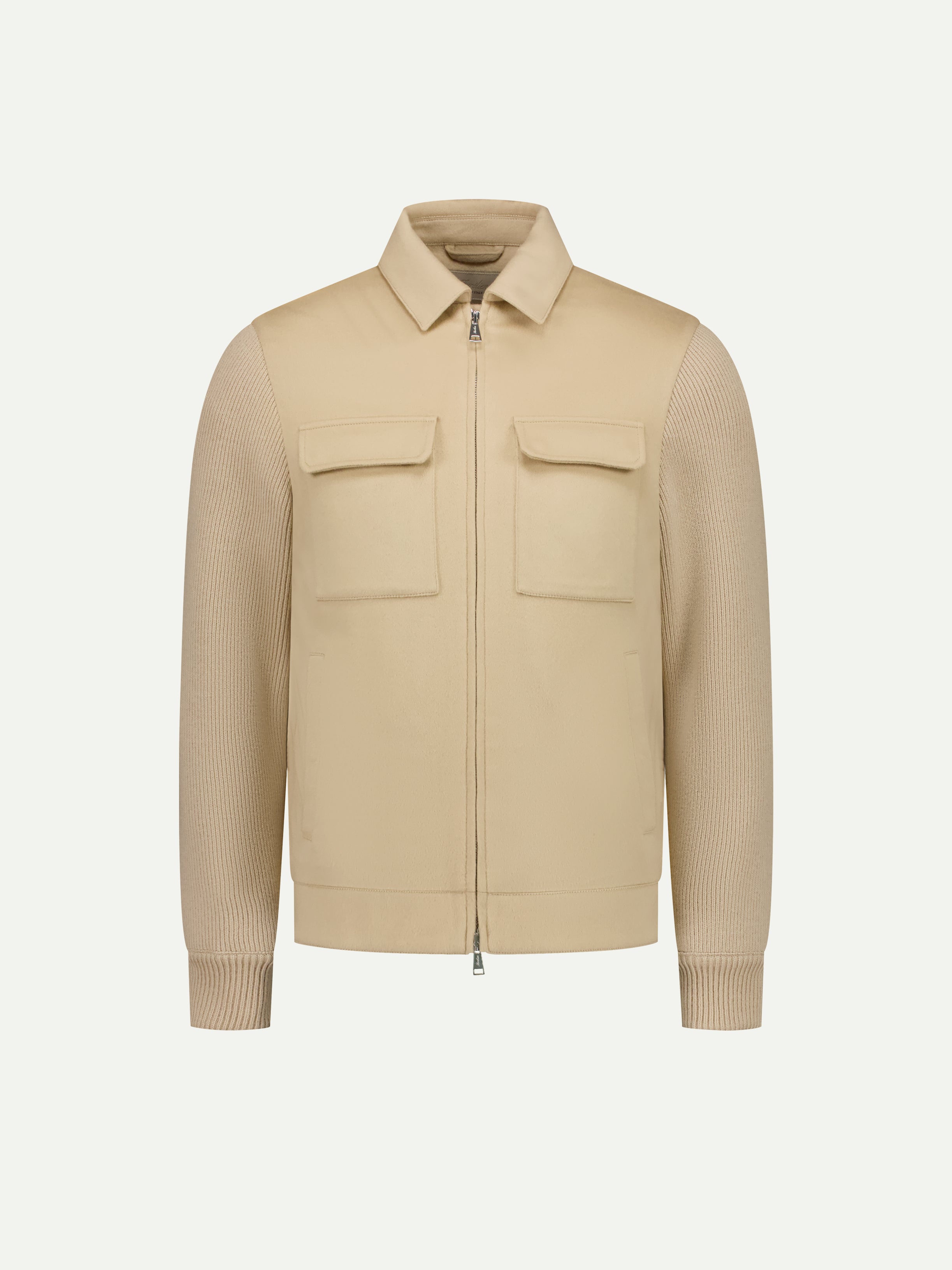 Beige City Bomber Jacket