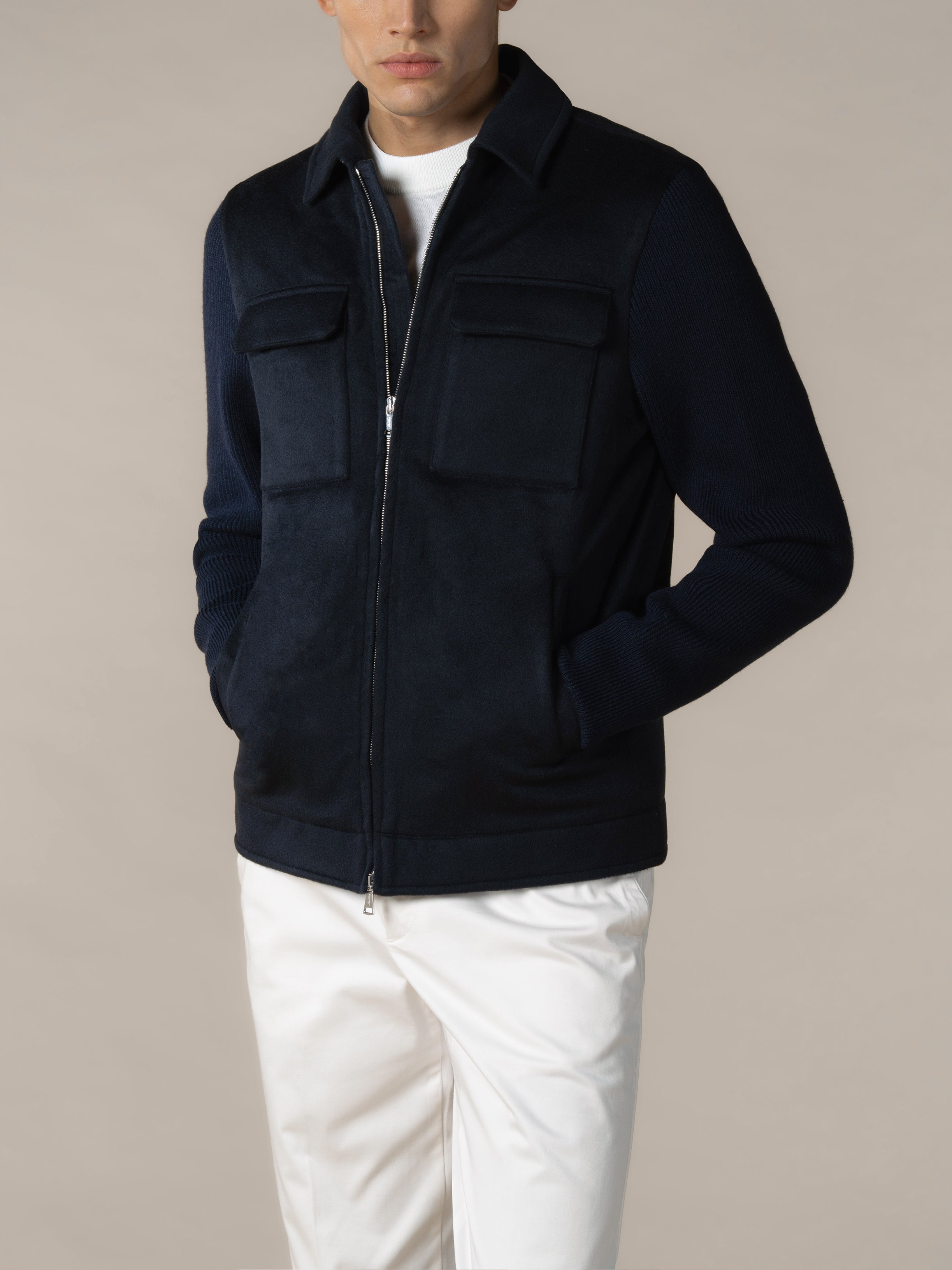 Navy City Bomber Jacket