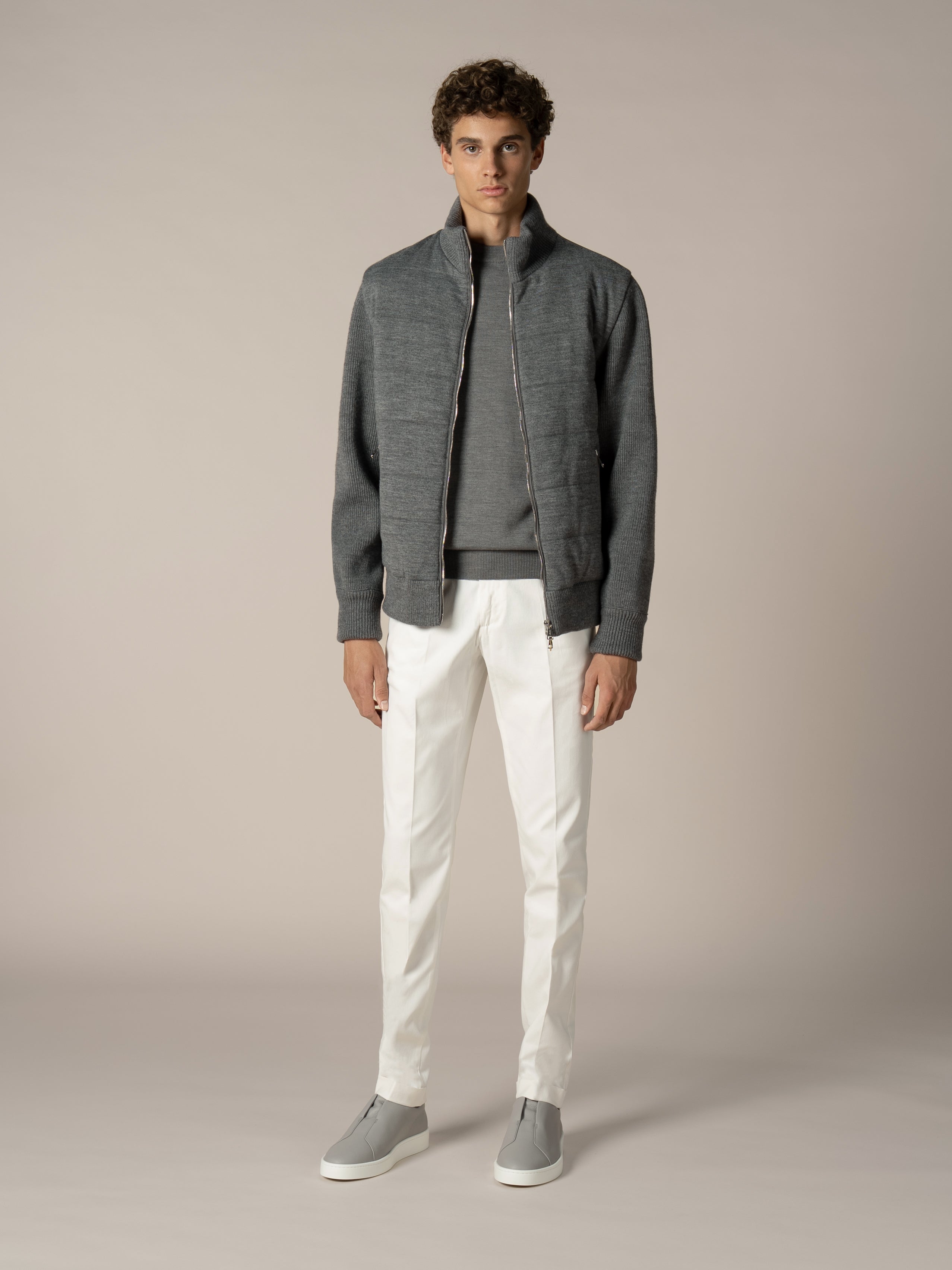 Dark Grey Urban Knit Jacket