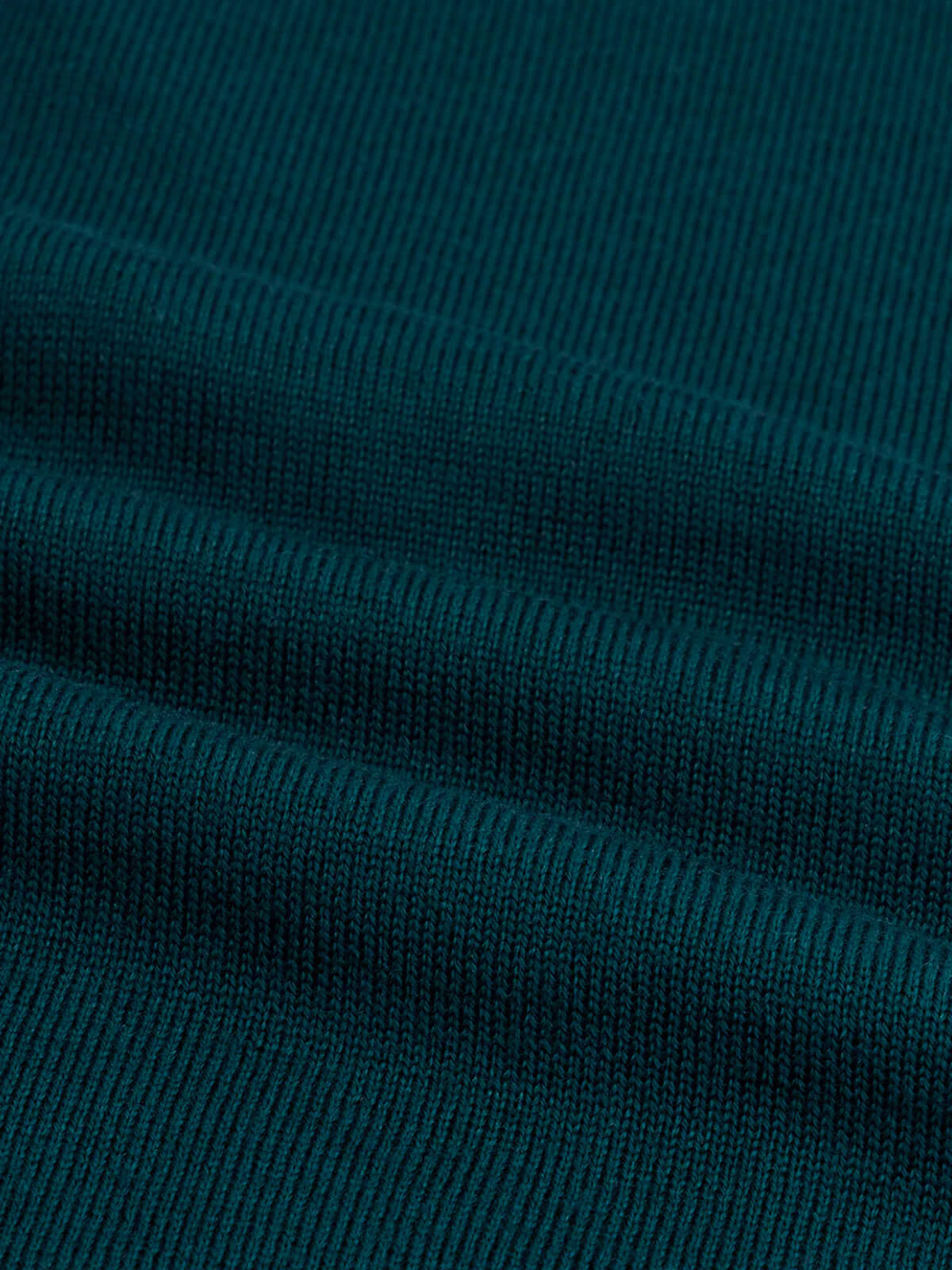 Extrafine Merino Buttonless Polo Dark Green