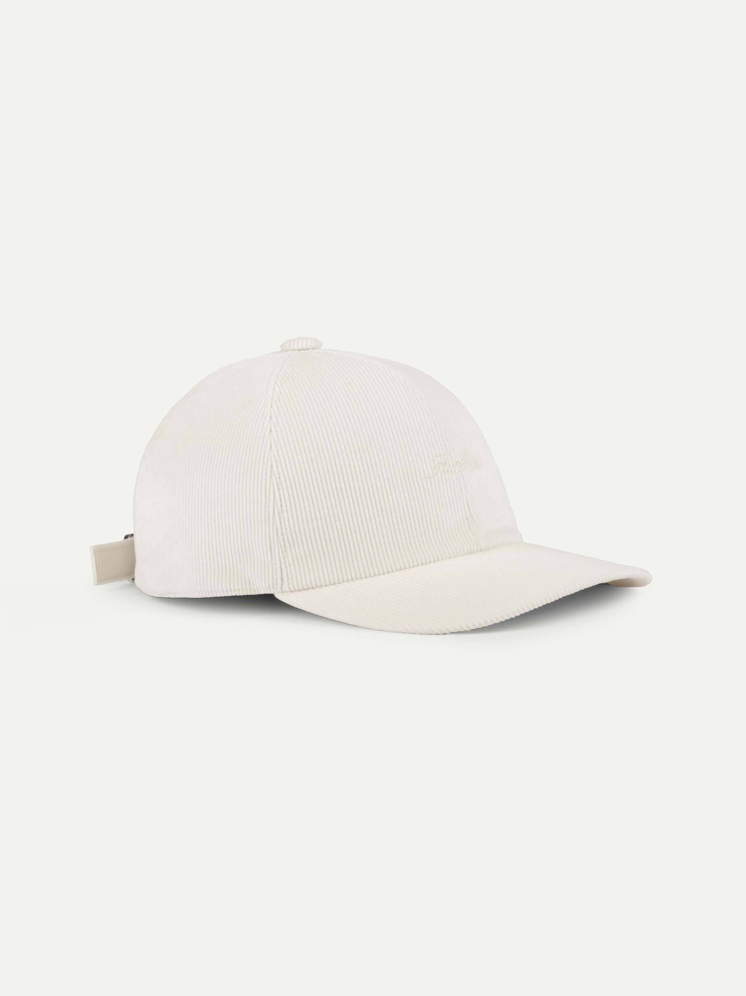 Ivory Corduroy Baseball Cap
