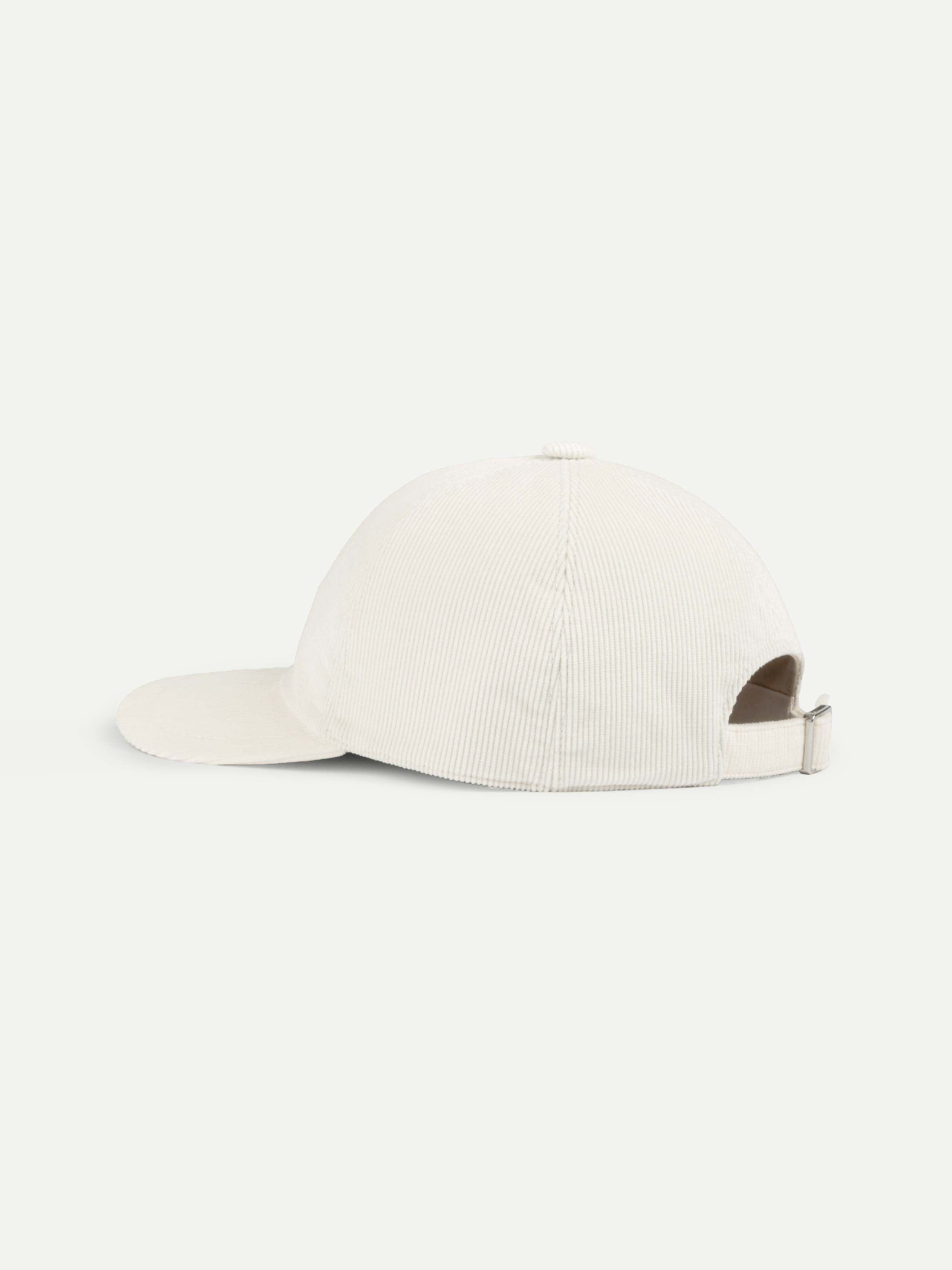 Ivory Corduroy Baseball Cap