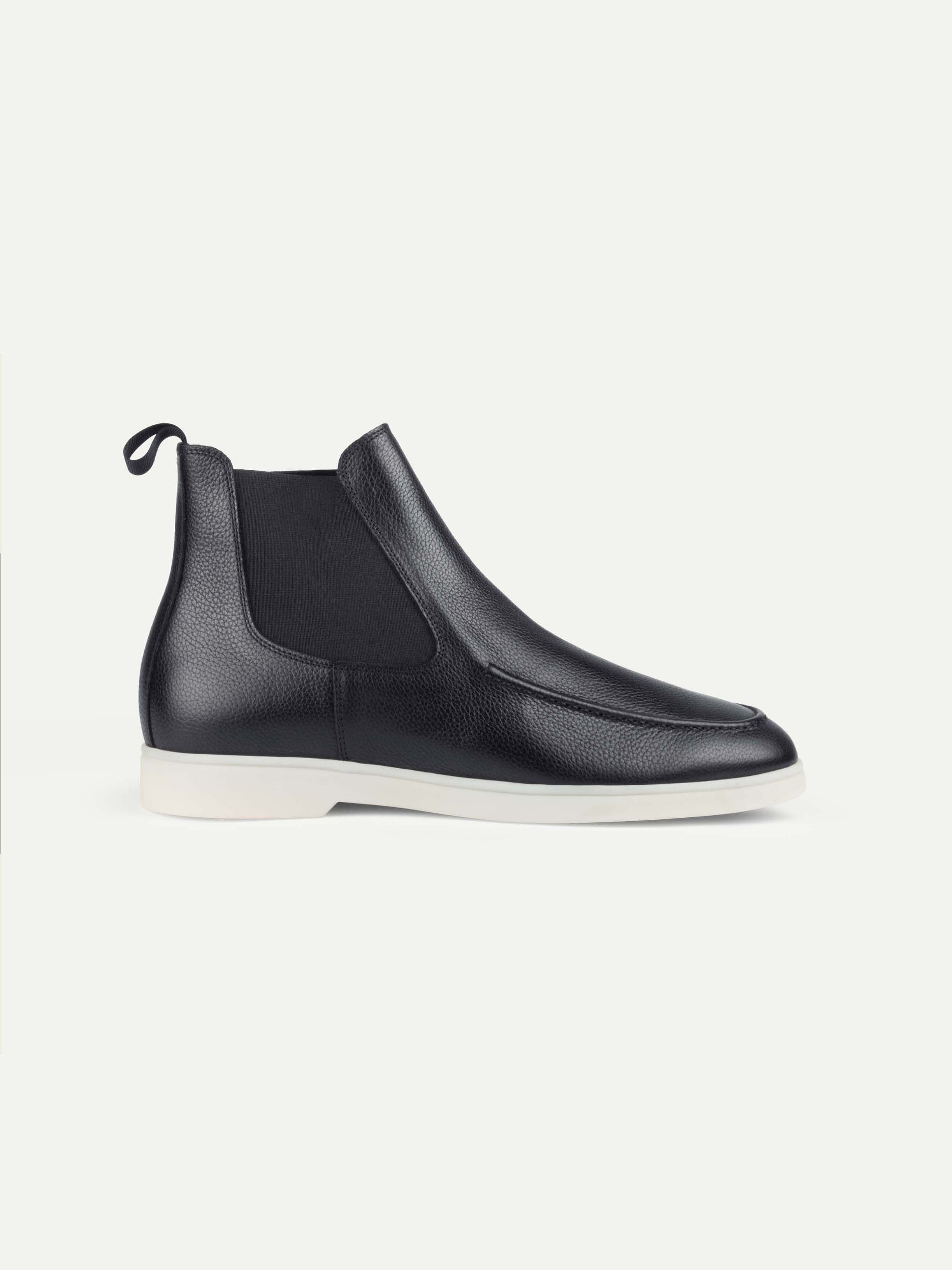 City Chelsea Boots Navy Grain