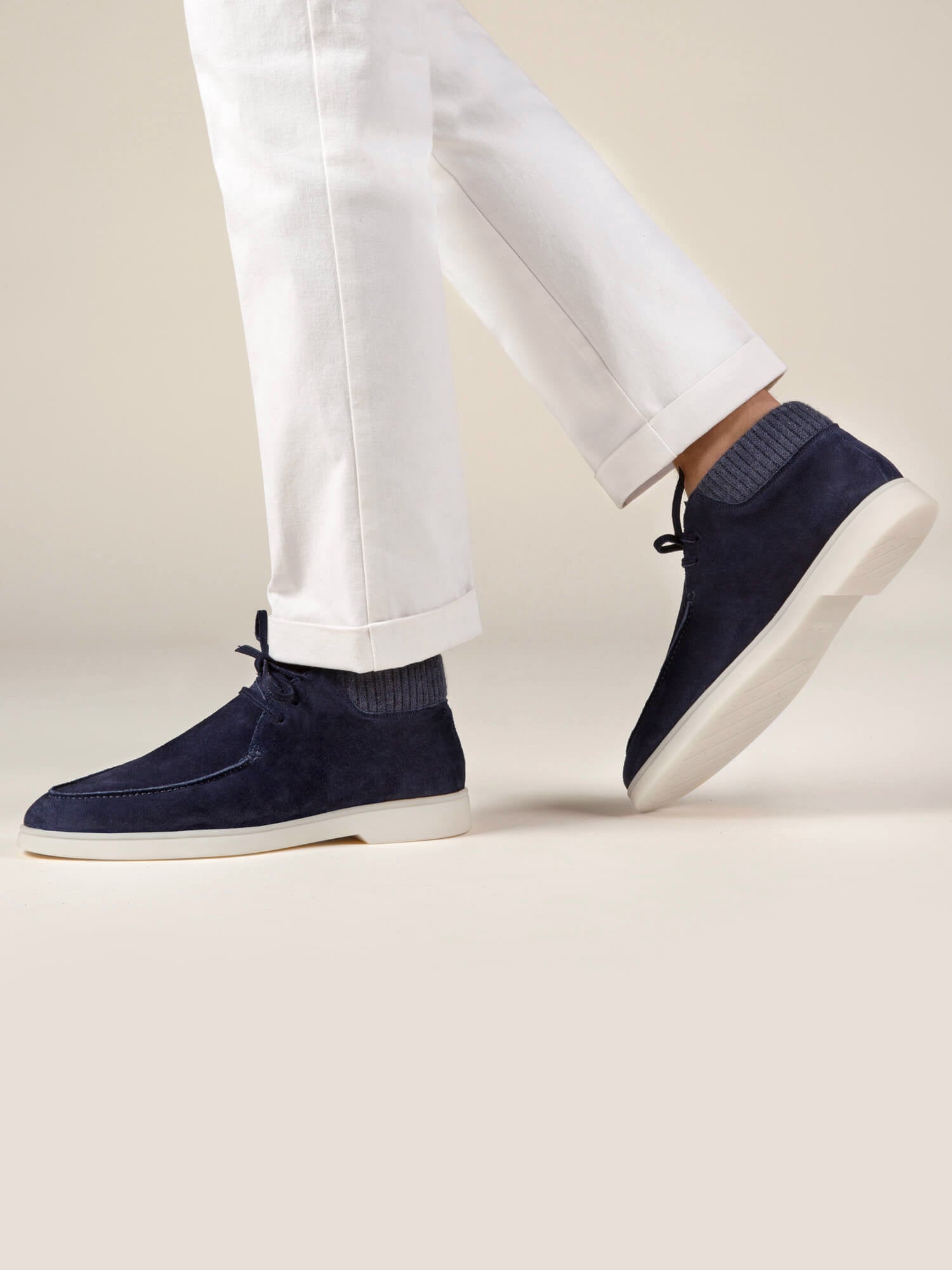 Donkerblauwe Desert boot