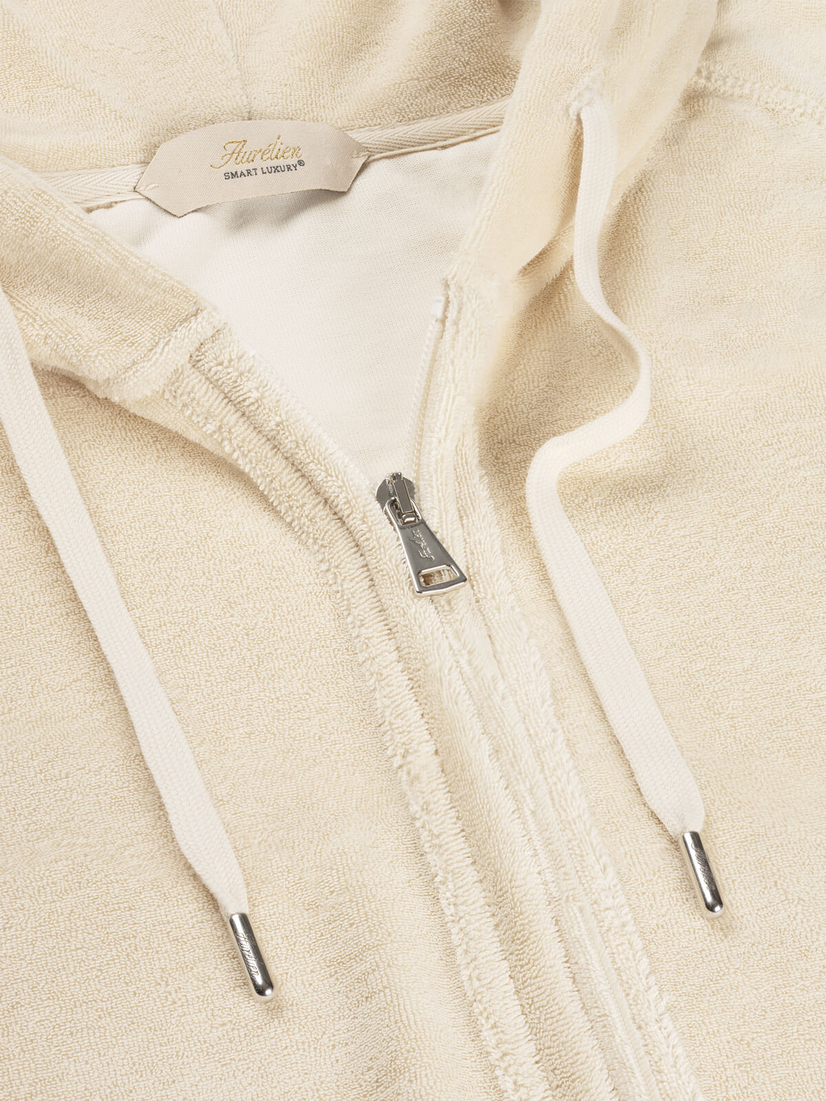 Shell Terry Towelling Zipper Vest