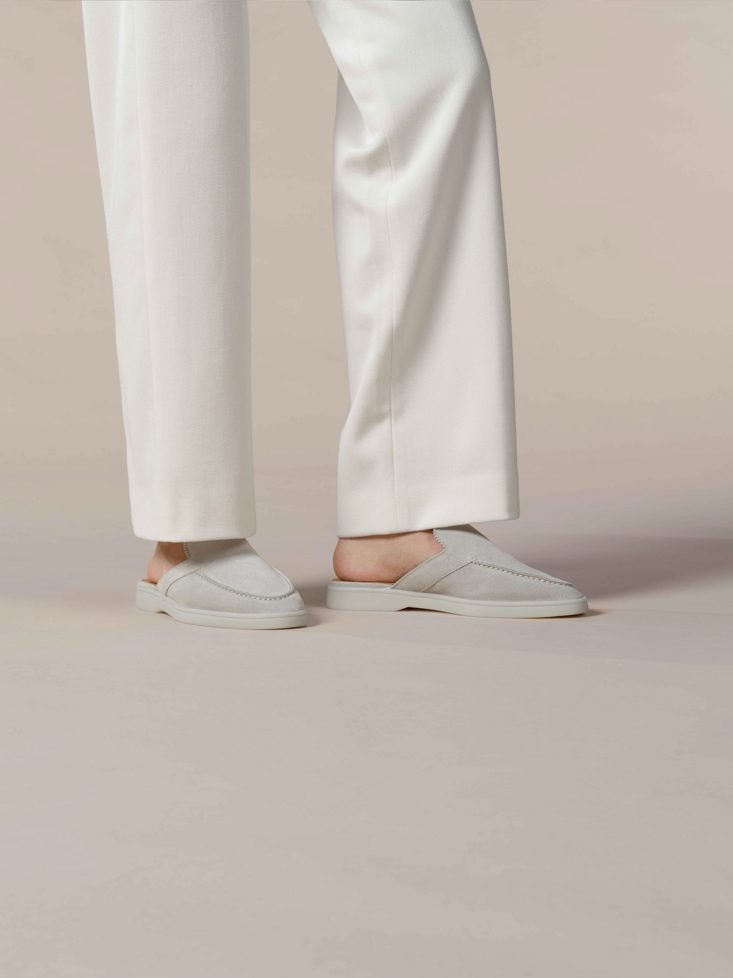 Lady Classic Grey Yacht Slipper
