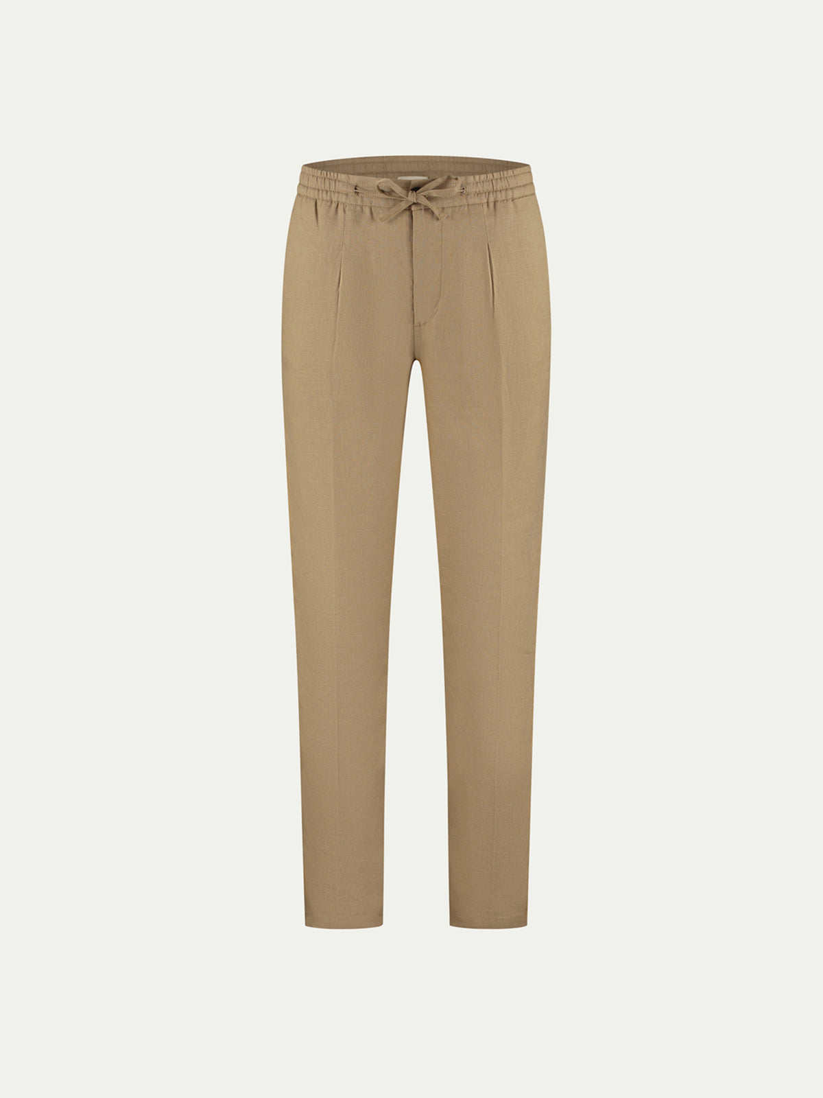 Dark Taupe Linen Seaside Trousers