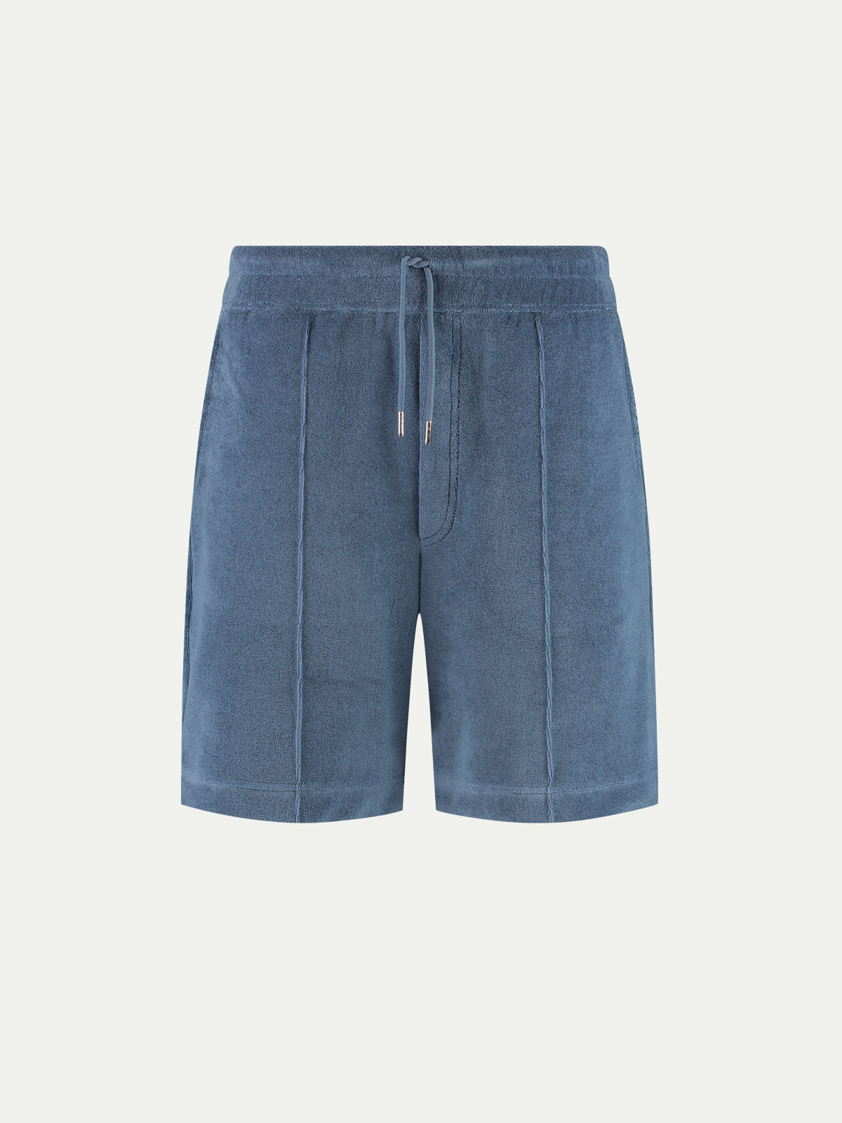 Steel Blue Terry Towelling Leisure Shorts
